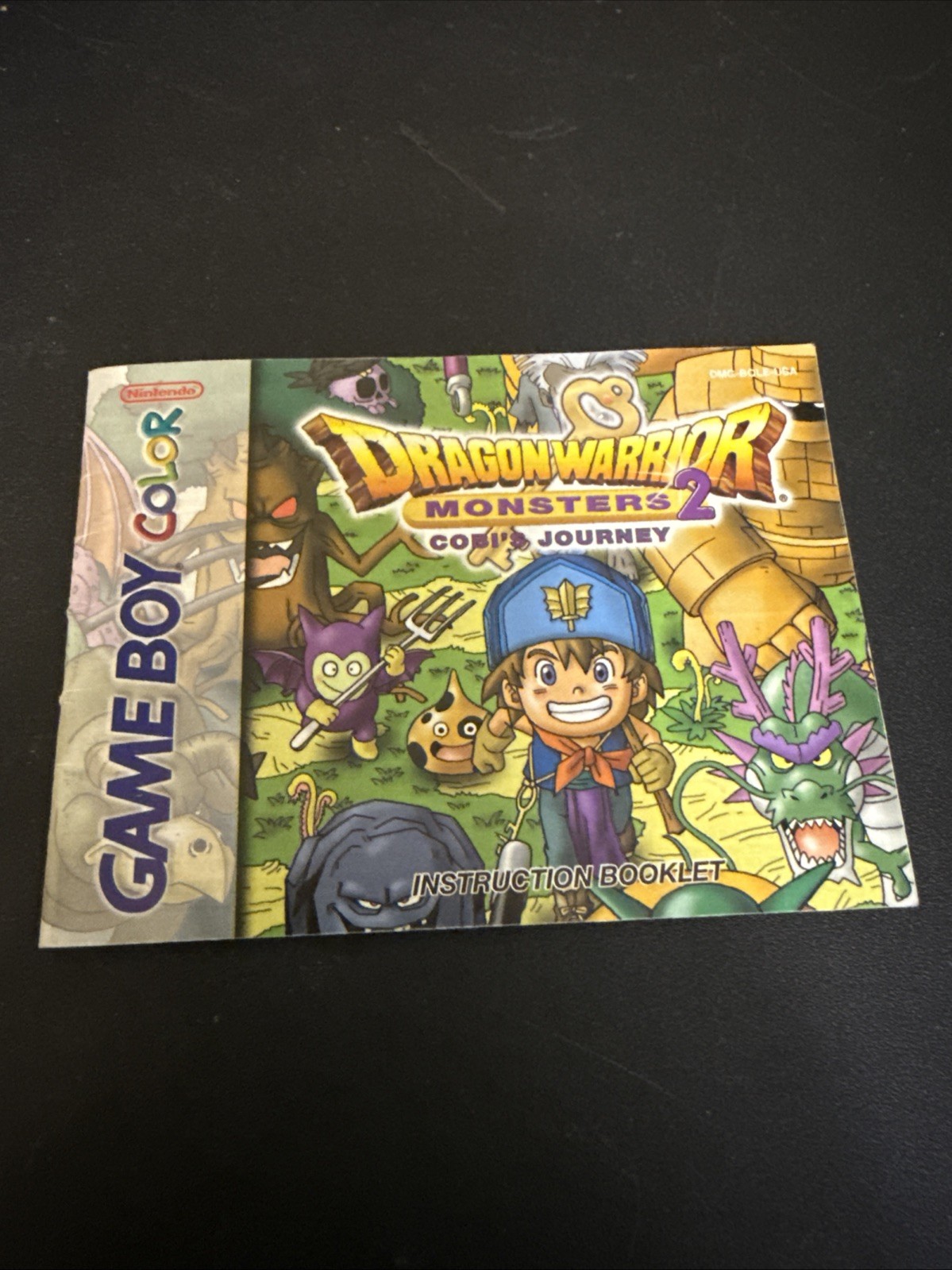 Dragon Warrior Monsters 2: Cobi’s Journey GameBoy Color GBC Manual Only RPG