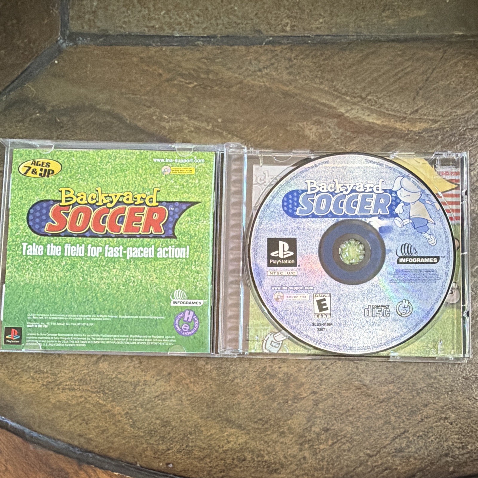 Backyard Soccer PS1 2001 E-Everyone Manual Included CIB