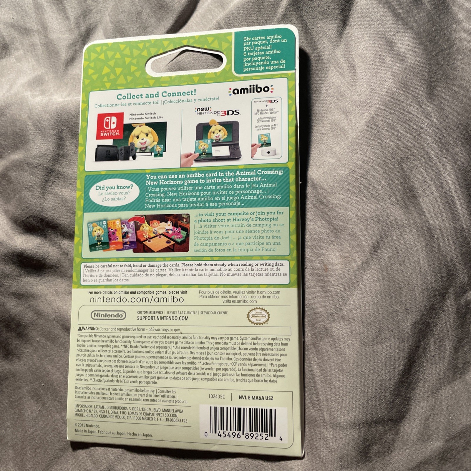 Nintendo Animal Crossing Amiibo Card Pack (6 – Cards) (Series 1) – NEW