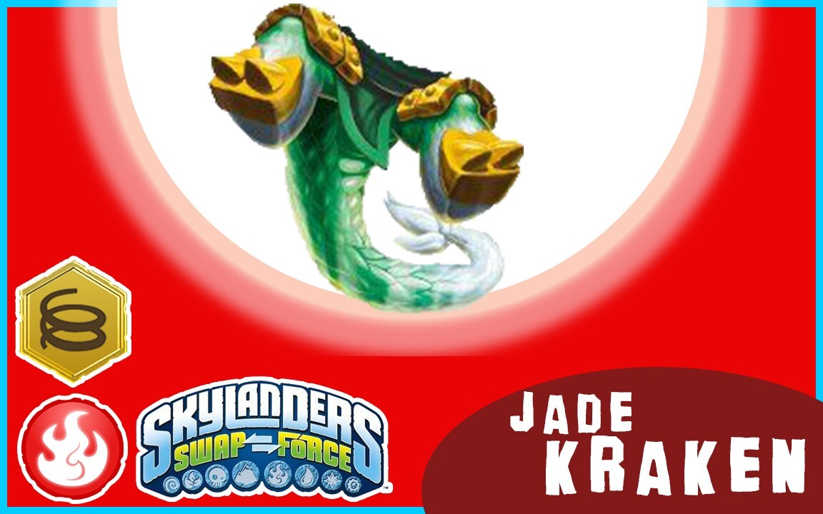 Skylanders Swap Force Jade Fire Kraken NFC Card FREE SHIPPING