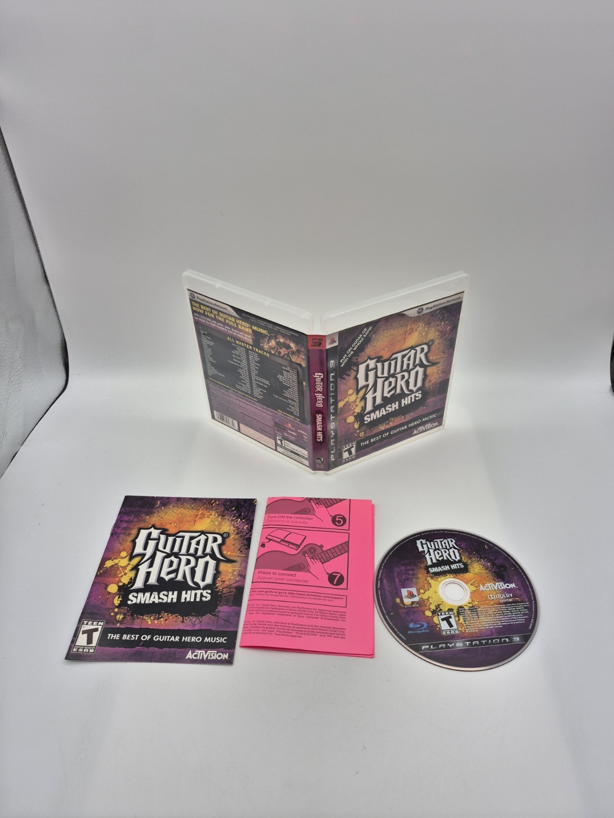 Guitar Hero: Smash Hits (Sony PlayStation 3, 2009) CIB Complete Tested Working