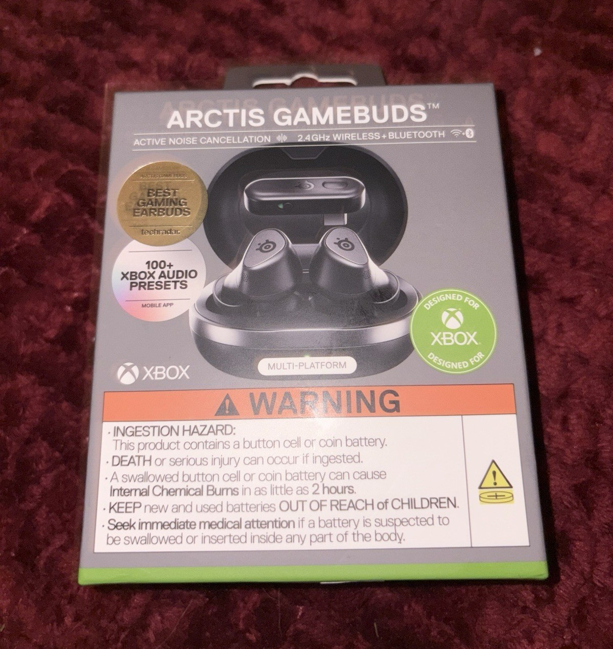 SteelSeries Arctis GameBuds for Xbox Wireless Bluetooth ANC In-Ear Black