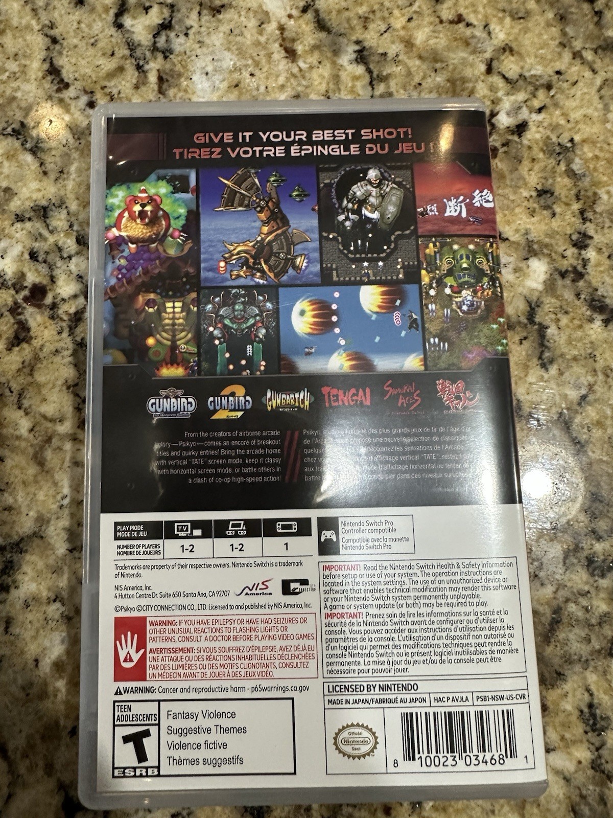 Psikyo Shooting Stars Alpha and Bravo for Nintendo Switch Complete in Box