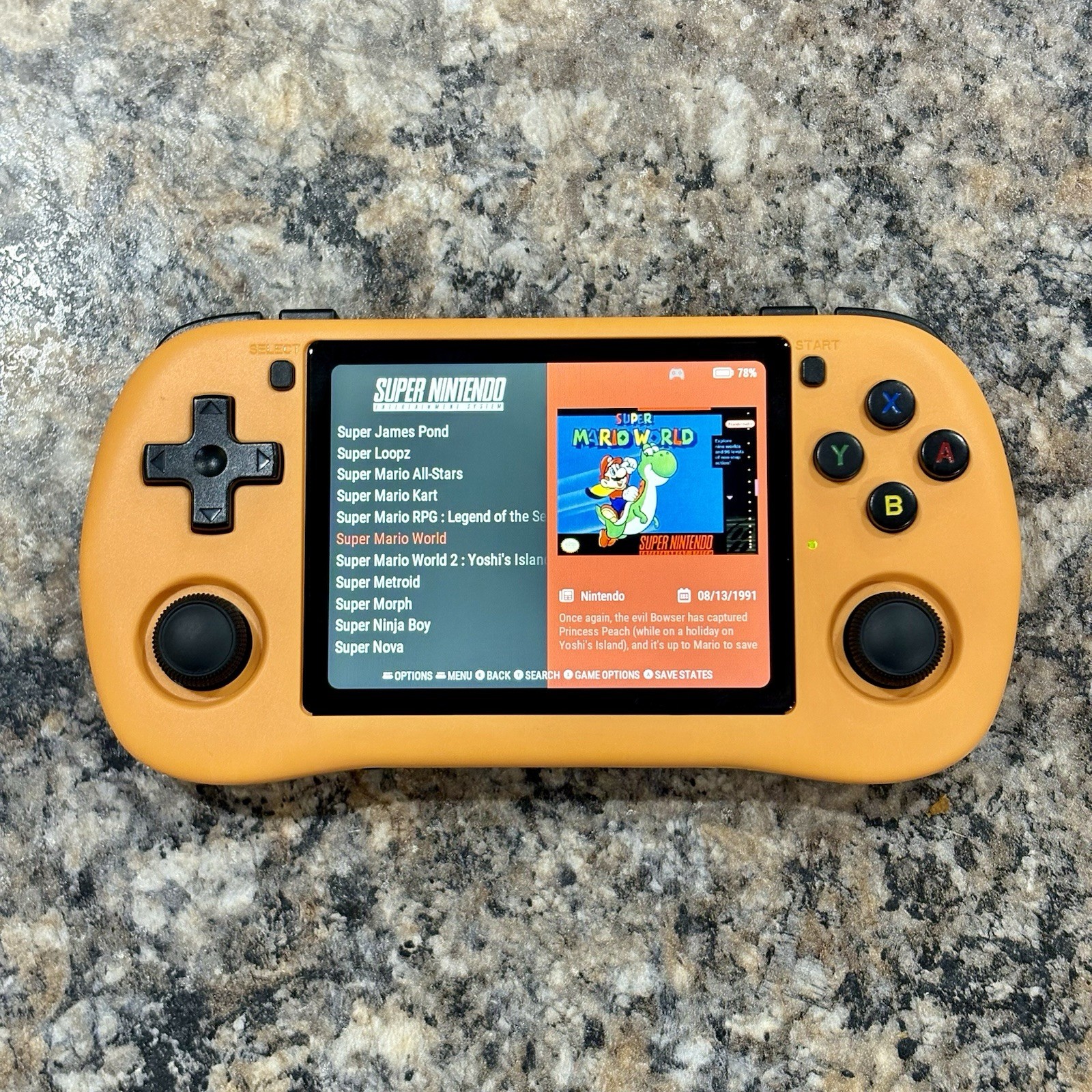 New PowKiddy X35H Gaming Handheld New 64GB Card Custom Loaded Ready To Play