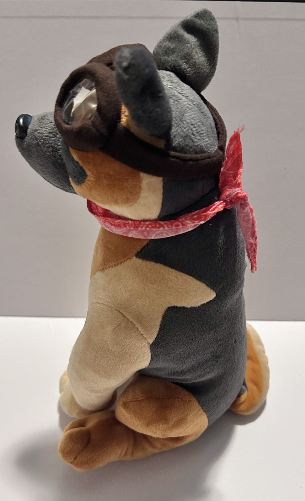 Fallout 4 Dogmeat Plush Figure Stuffed Animal Dog W/ Bandana & Goggles Bethesda