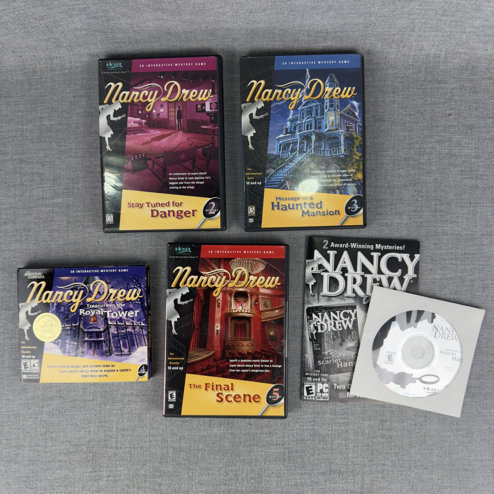 Nancy Drew PC CD-ROM Lot of 5 Her Interactive Haunted Mansion Final Scene