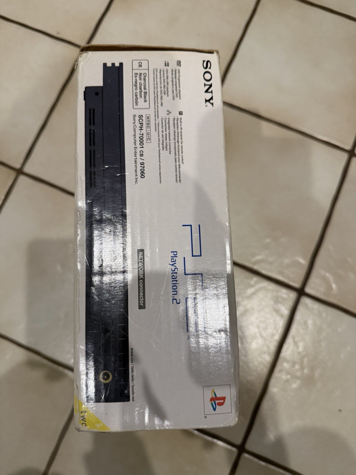 Sony PlayStation 2 PS2 Slim SCPH-70001 Box Only – No Insert OEM — READ