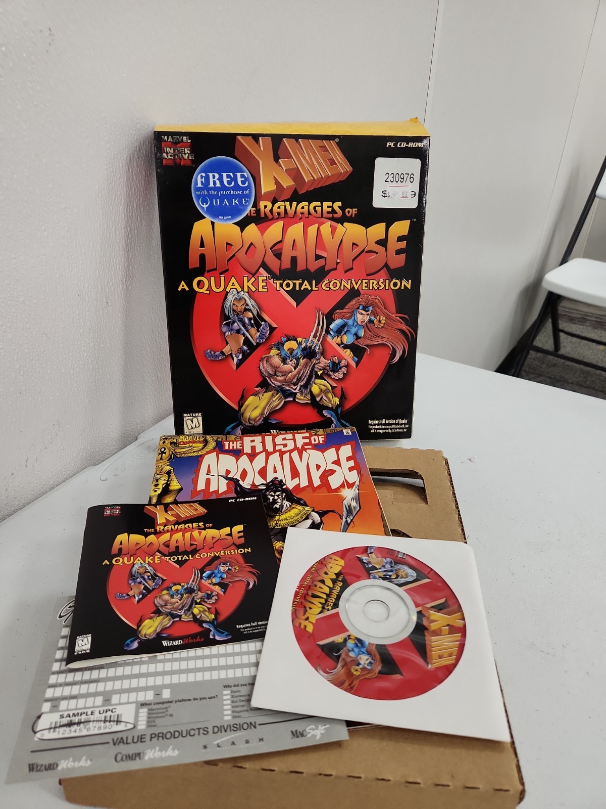 X-Men Ravages of the Apocalypse – Retro PC Big Box Computer Quake Game Clean