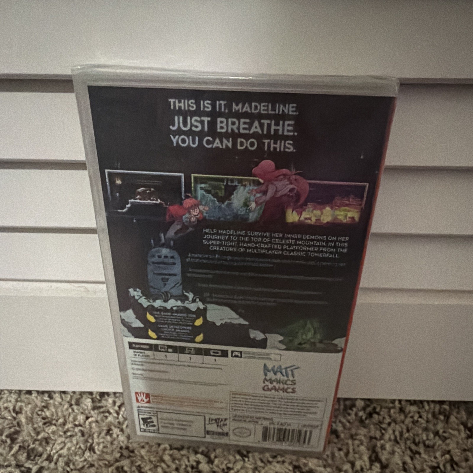 Celeste Nintendo Switch Matt Makes Games Platformer E-Everyone Physical Case