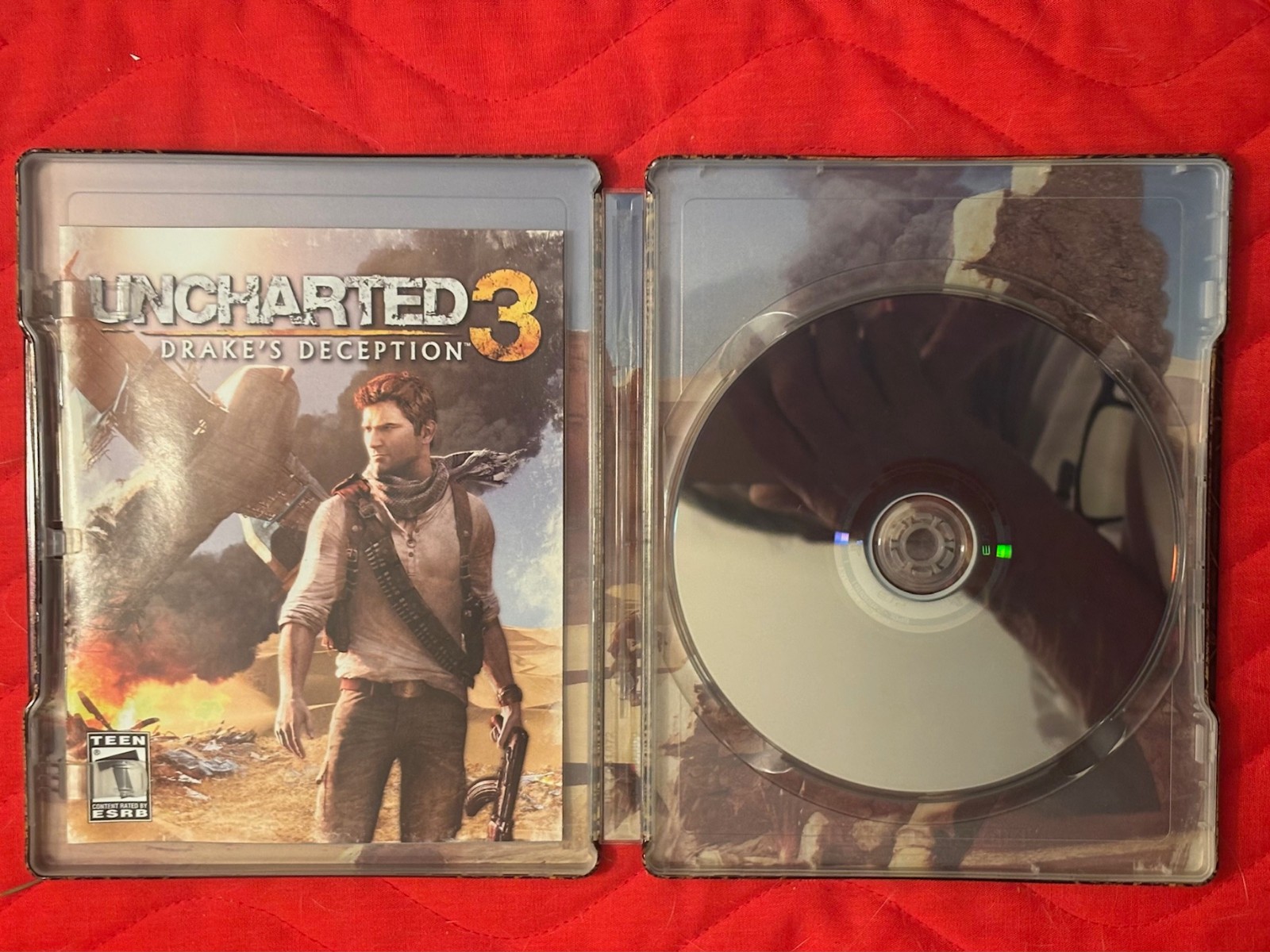 Uncharted 3: Drake’s Deception Steelbook; CIB (Sony PlayStation 3, 2011) Tested