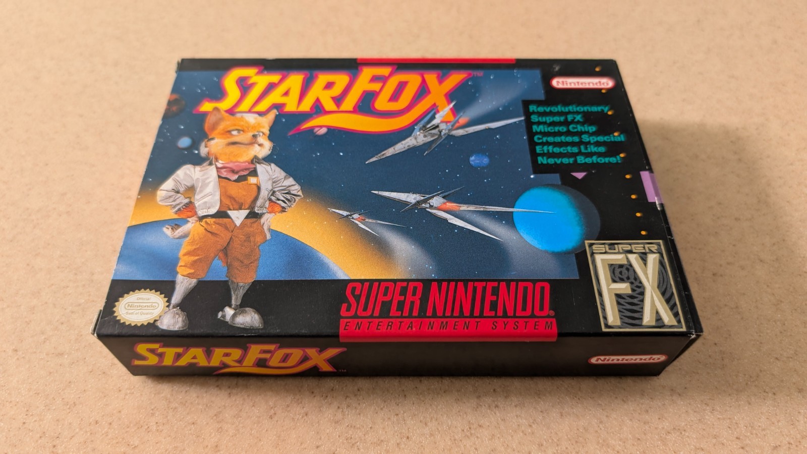 Star Fox Super Nintendo SNES Box Manual *NO GAME CARTRIDGE INCLUDED*