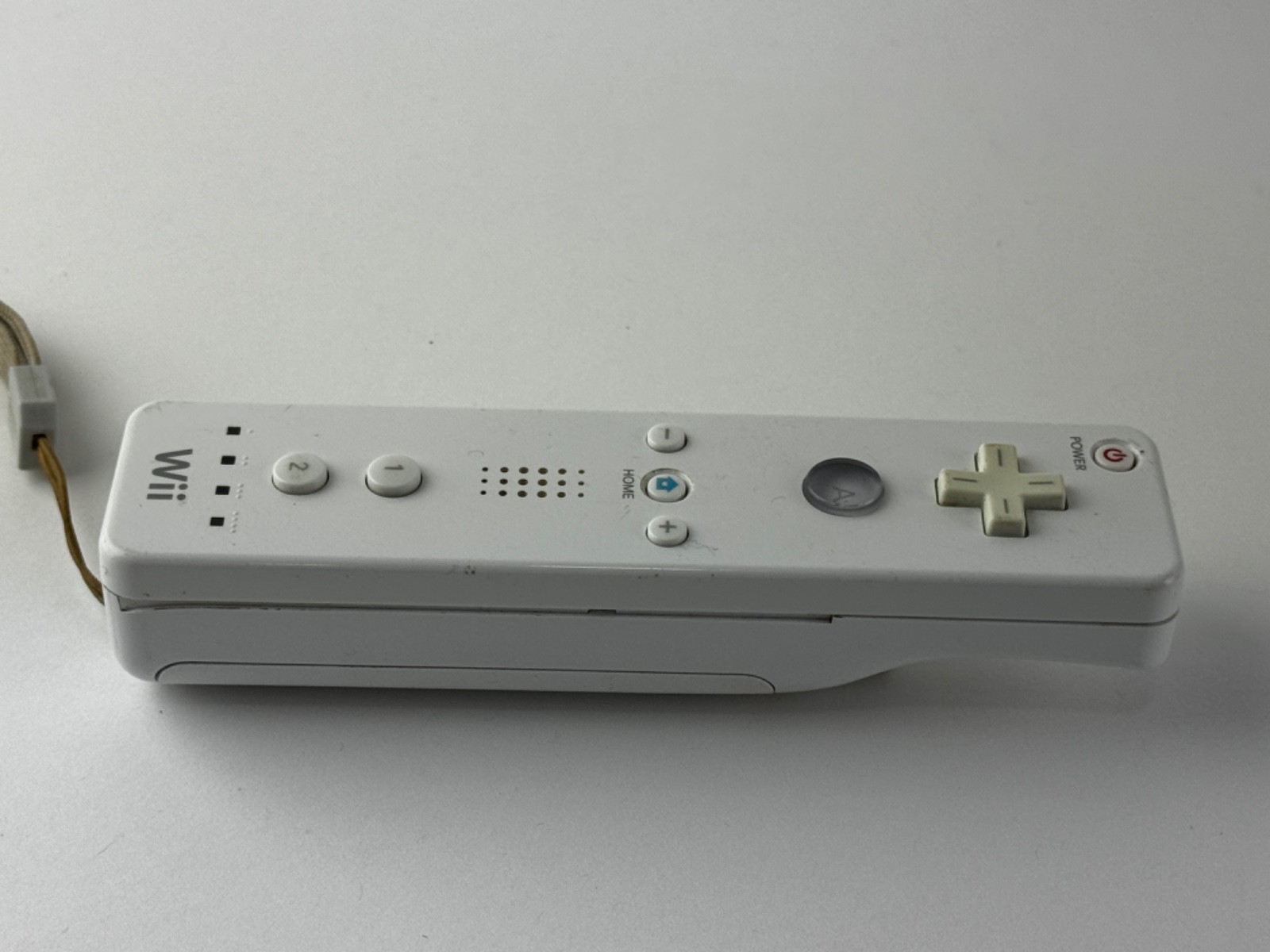 Nintendo Wii RVL-003 White Controller w/ Motion Plus Adapter & Sleeve