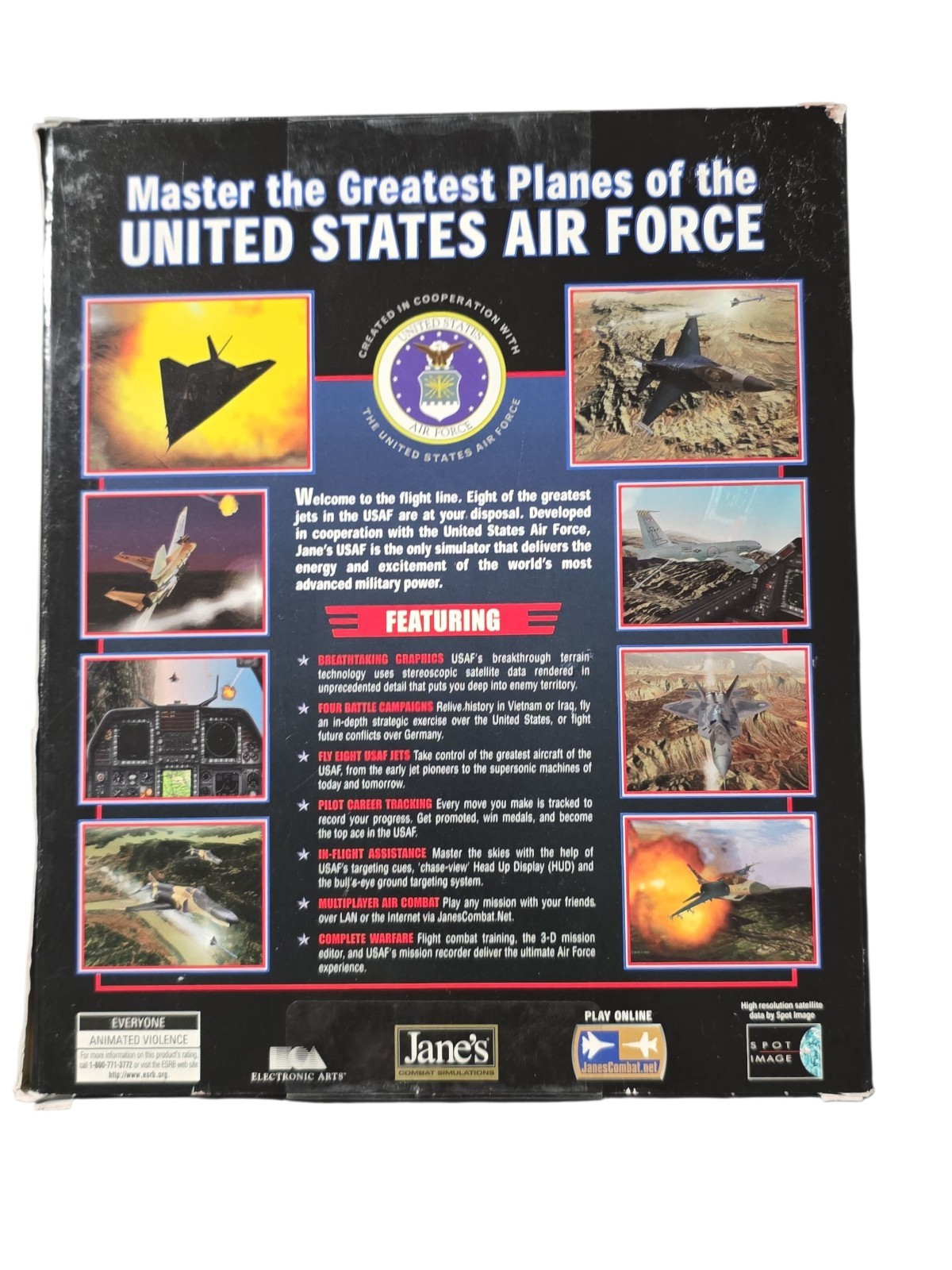 Jane’s Combat Simulations: United States Air Force, 1999, Big Box, New & Sealed