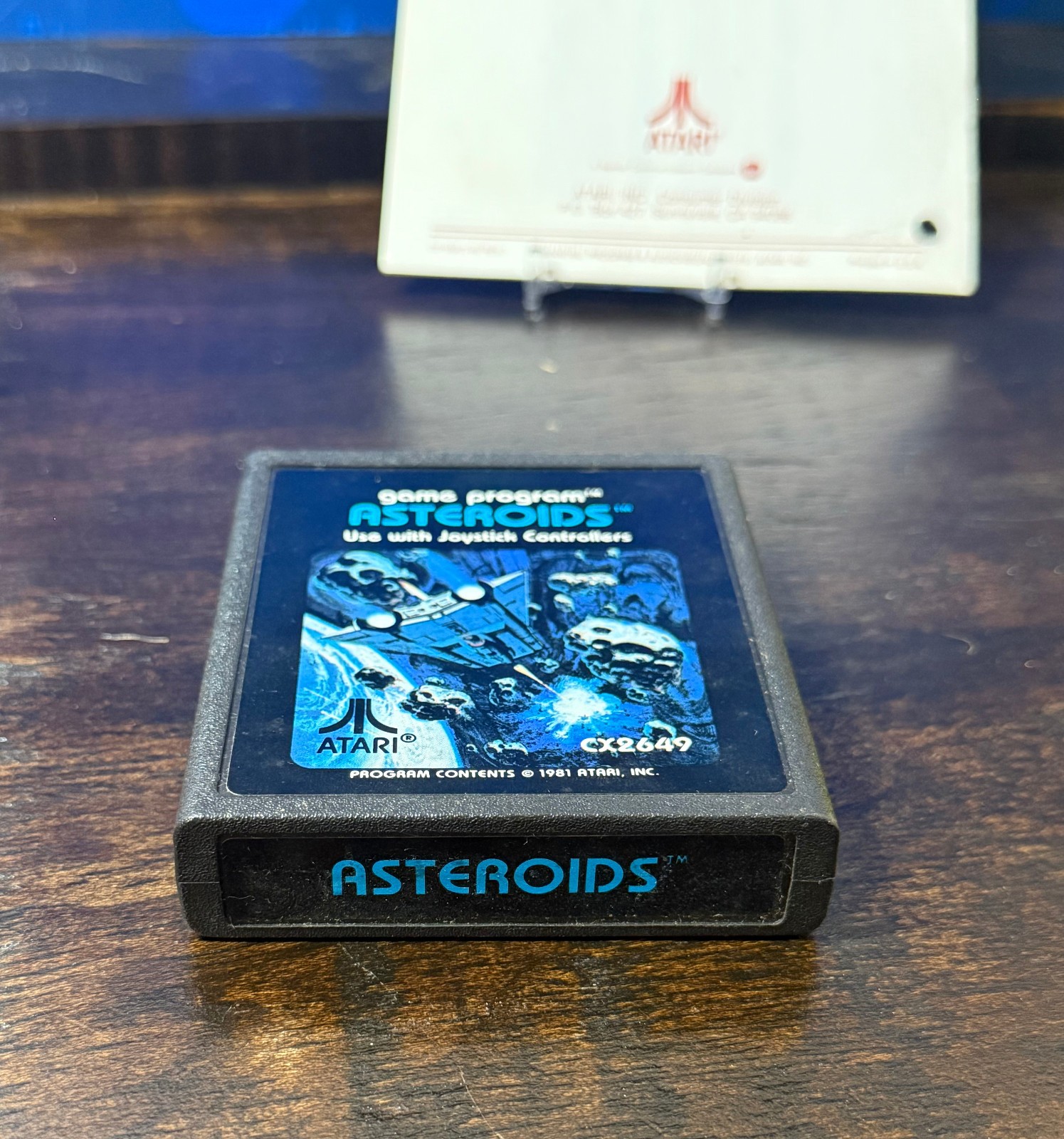 Atari 2600 – Asteroids – 1981 CX2649 Game Cartridge w/Manual
