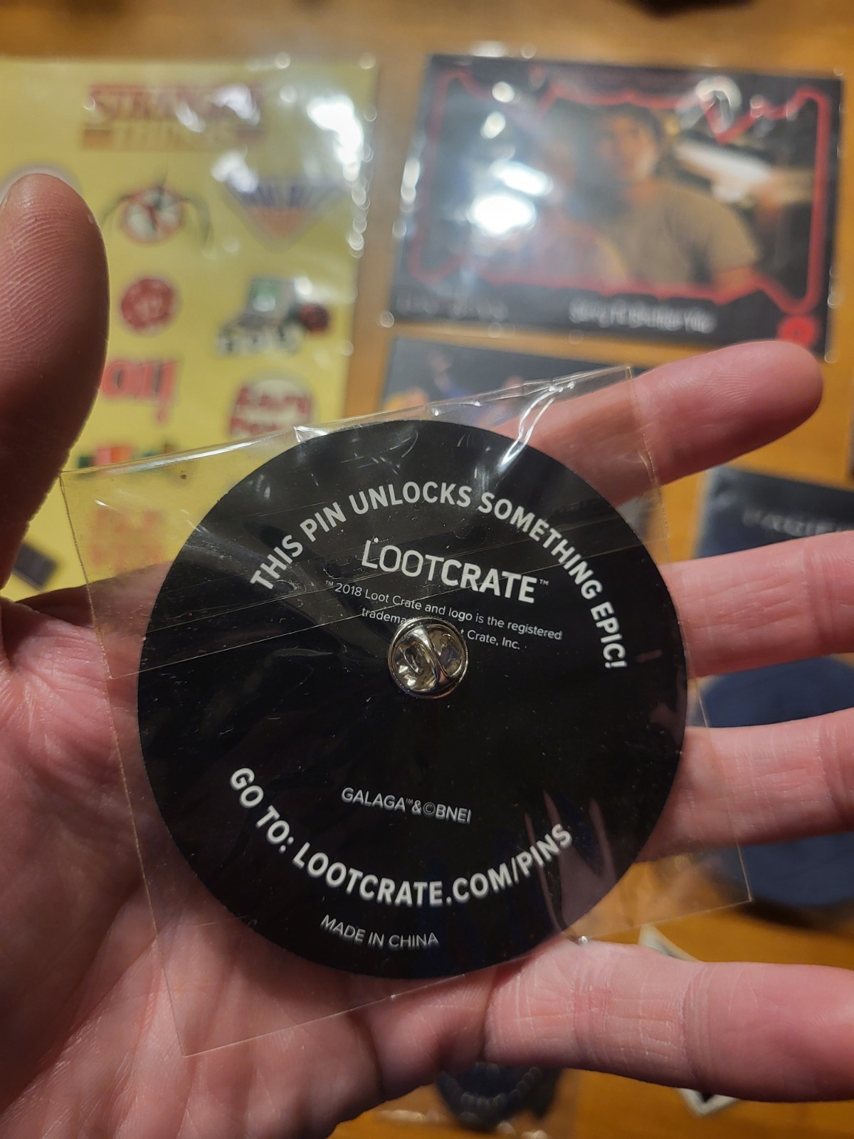LOT Promo Items Loot Crate Pins Coaster T2 Lost Boys Stranger Things + READ