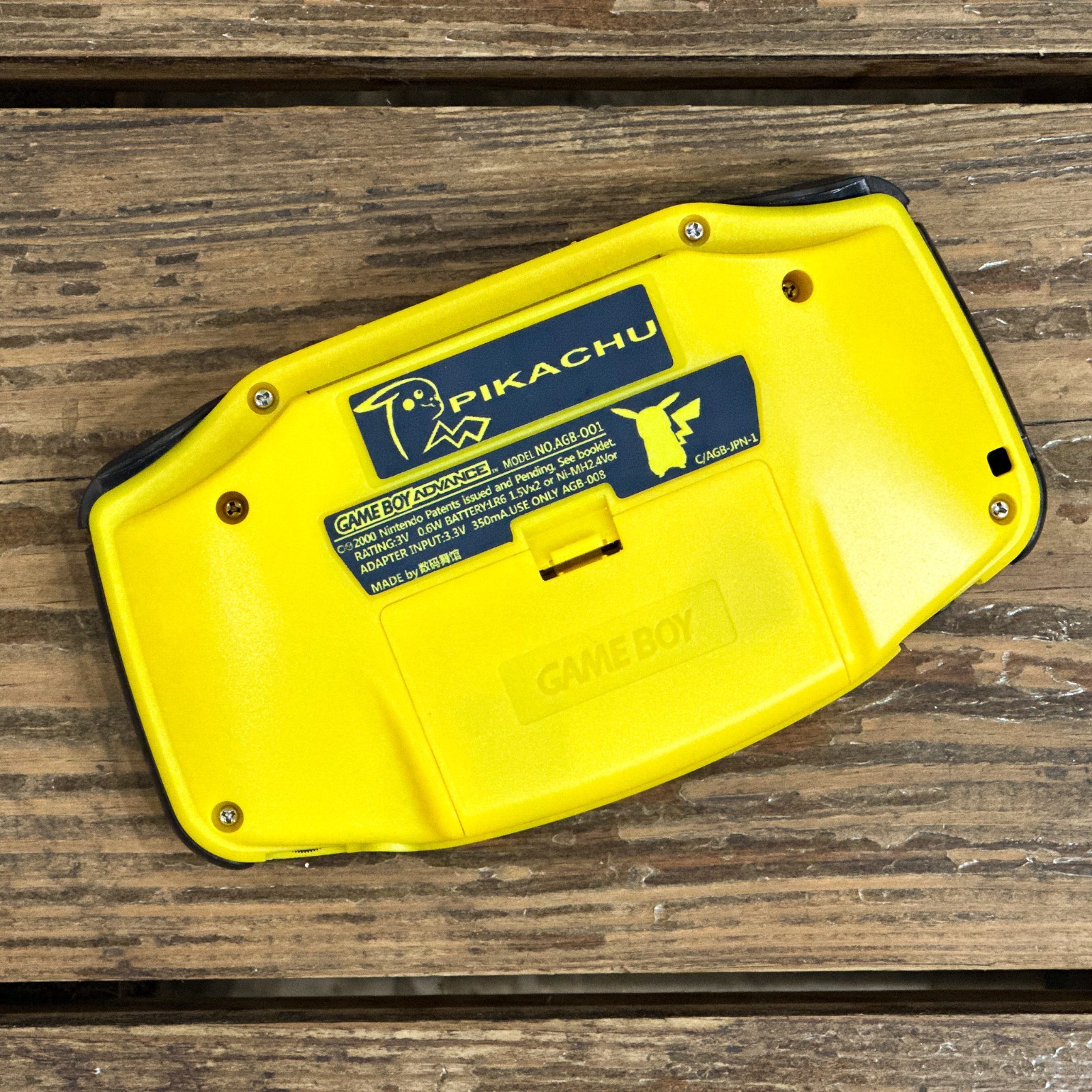 Nintendo Game Boy Advance GBA 3.0 M2 IPS Pokemon Console PIKACHU USB-C Battery