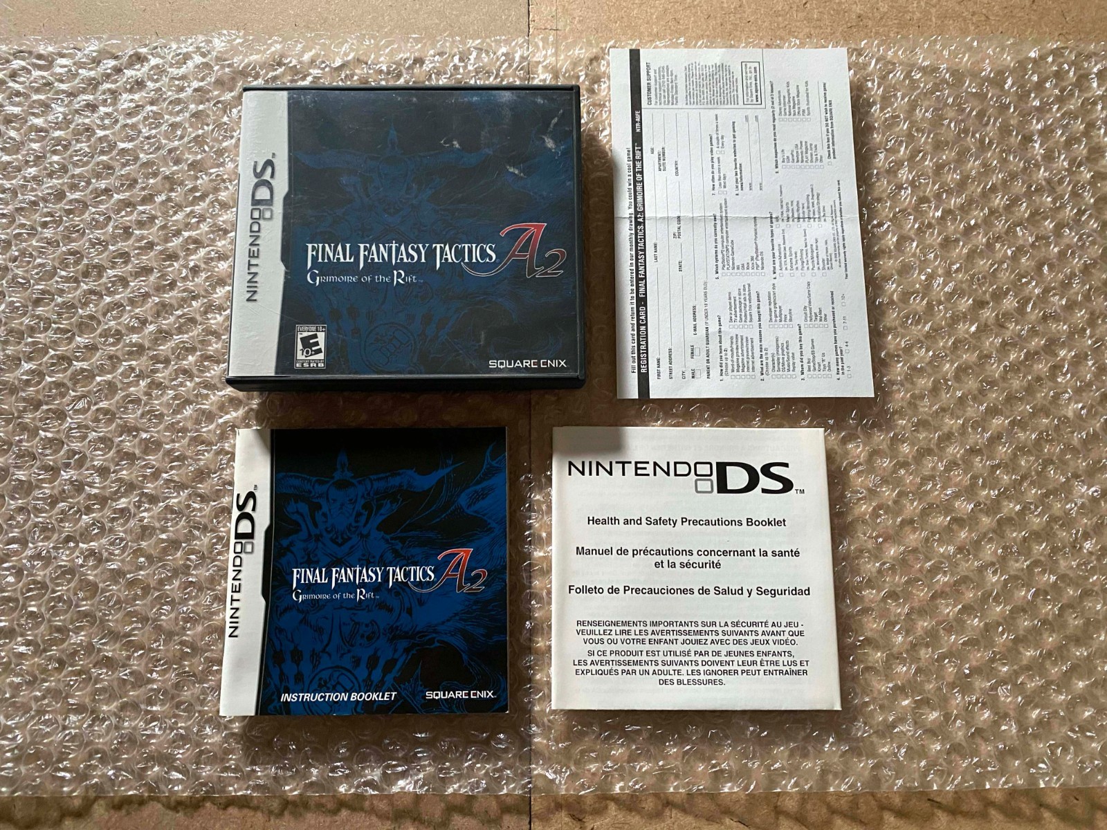 Final Fantasy Tactics A2: Grimoire of the Rift (DS) – CASE + MANUAL + REG ONLY