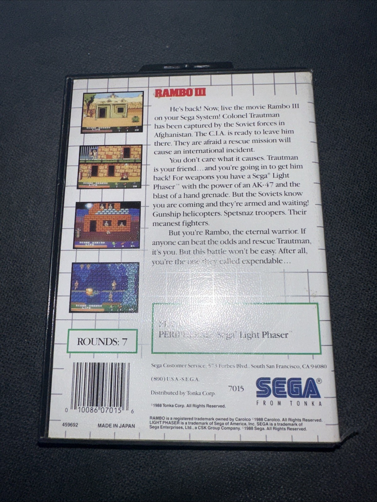 Rambo iii Sega Master System CIB