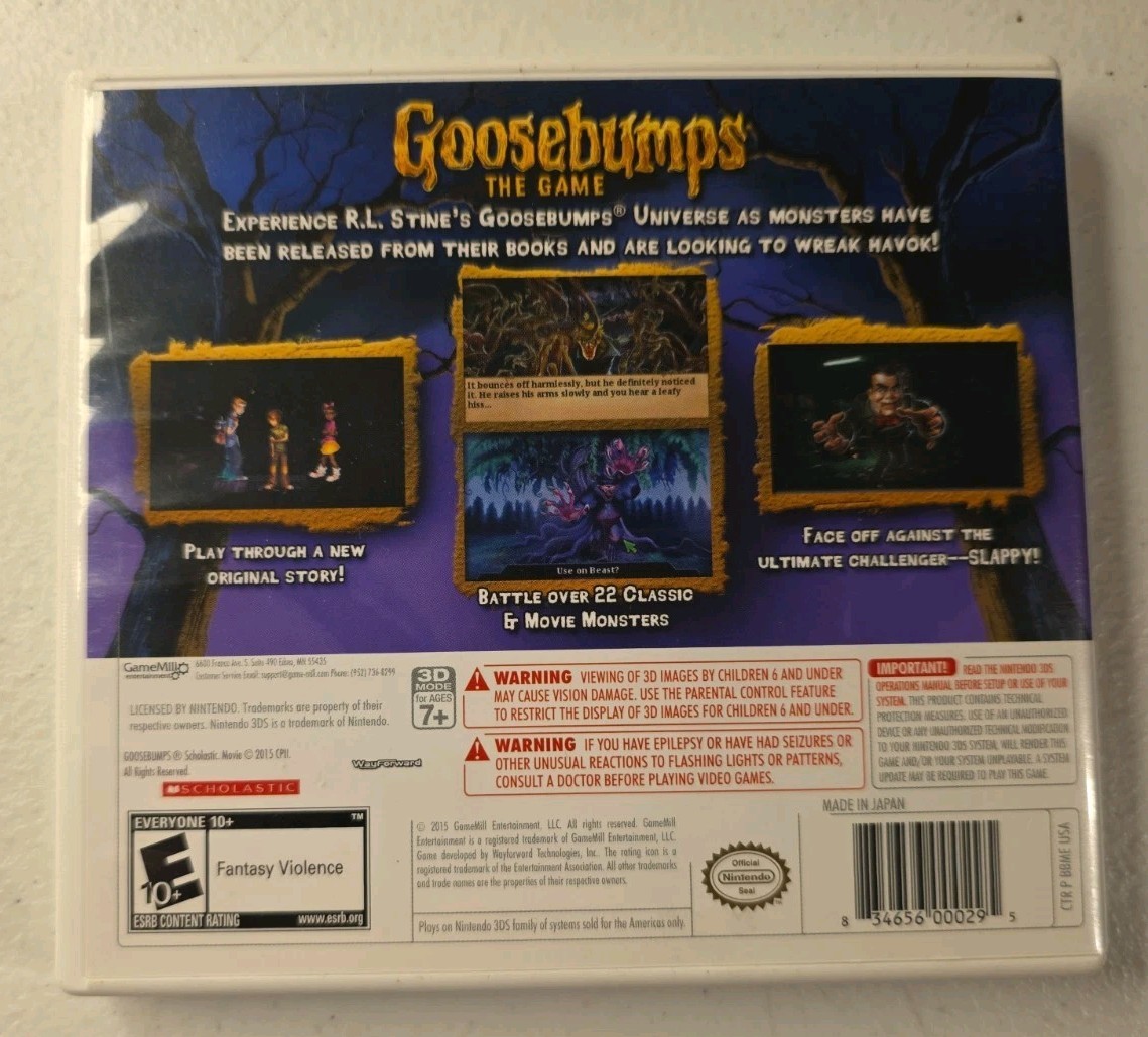 Goosebumps: The Game – Nintendo 3DS