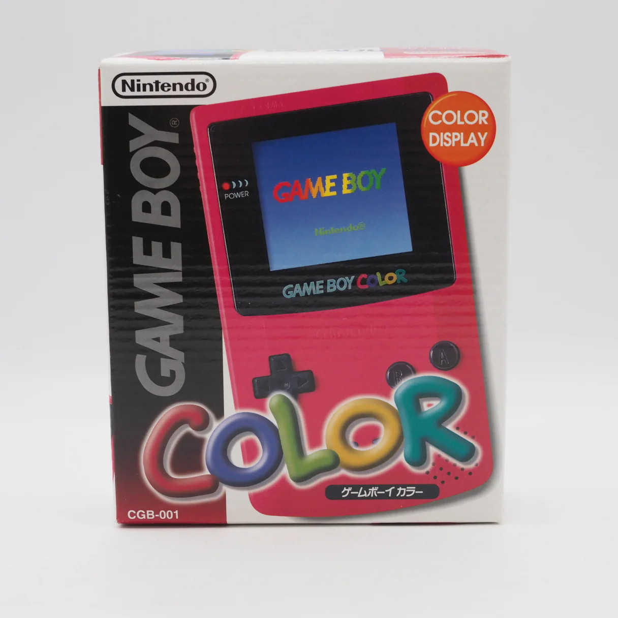 Nintendo GAME BOY COLOR Red CGB-001 Handheld System Boxed Tested Serial Match GB