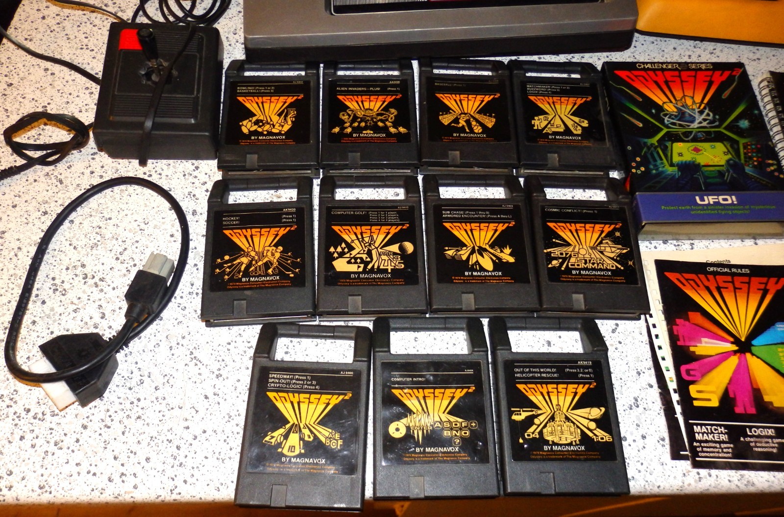 Lot of 15 Magnavox Odyssey 2 Games Boxed + Odyssey 300 Pong + Bonus