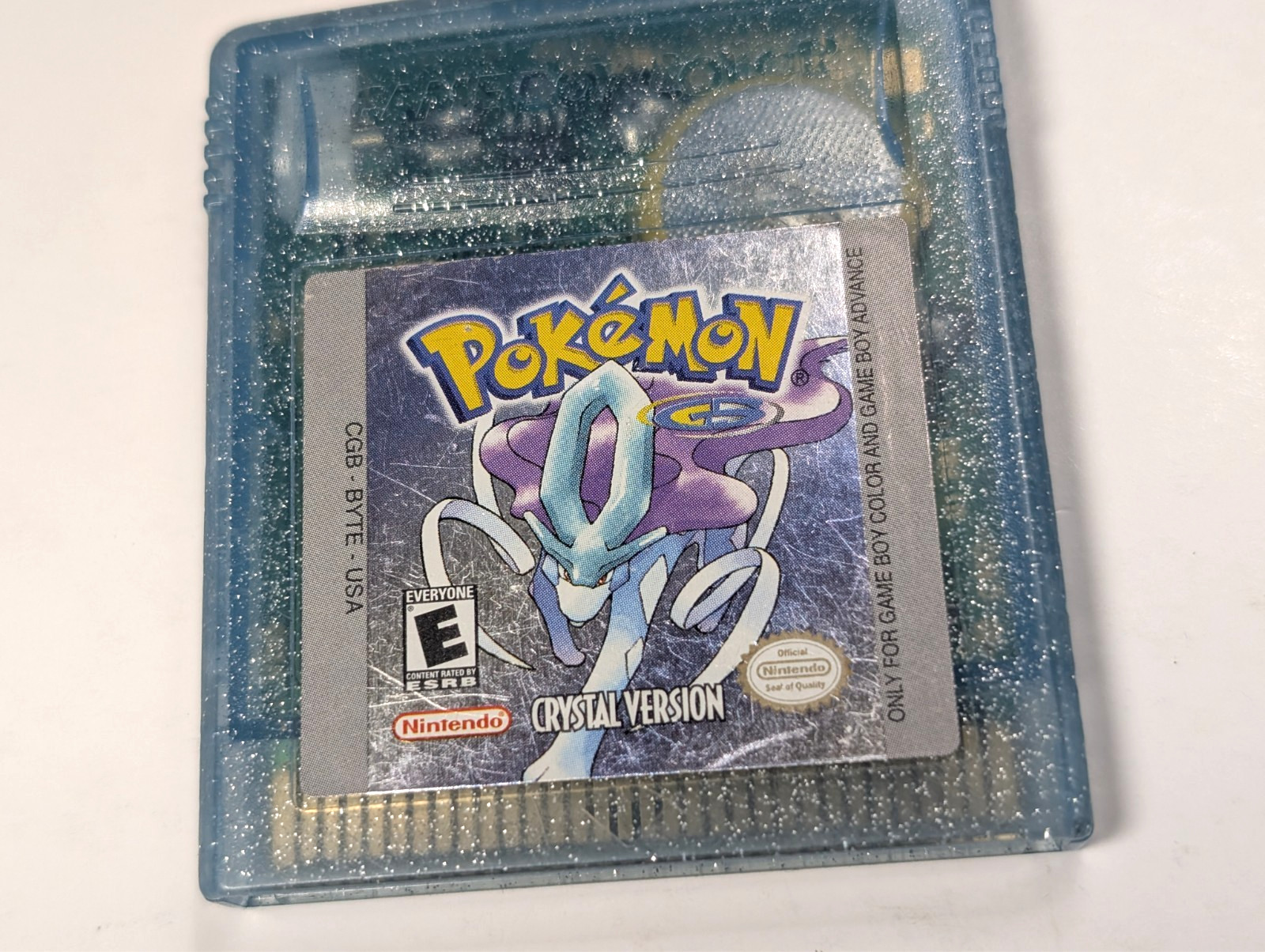 Pokemon Crystal Game Boy Color authentic, new battery installed