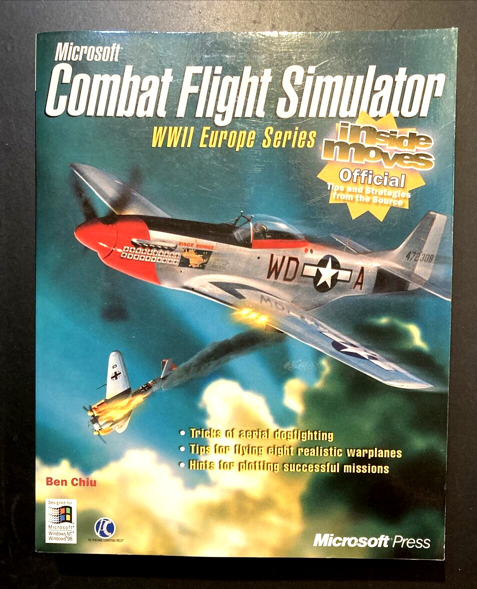 Microsoft Combat Flight Sumulator and Simulator 2 Pilots Manual Inside Moves