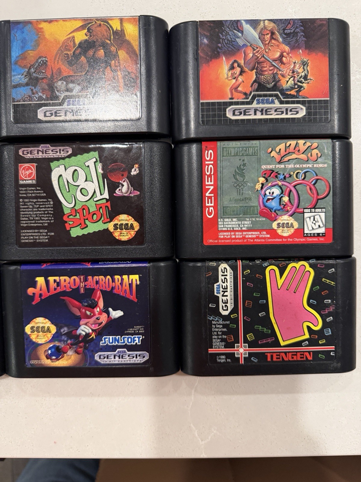 Sega Genesis Game Lot Partial Manuals Used Working Condition Varies READ DESC