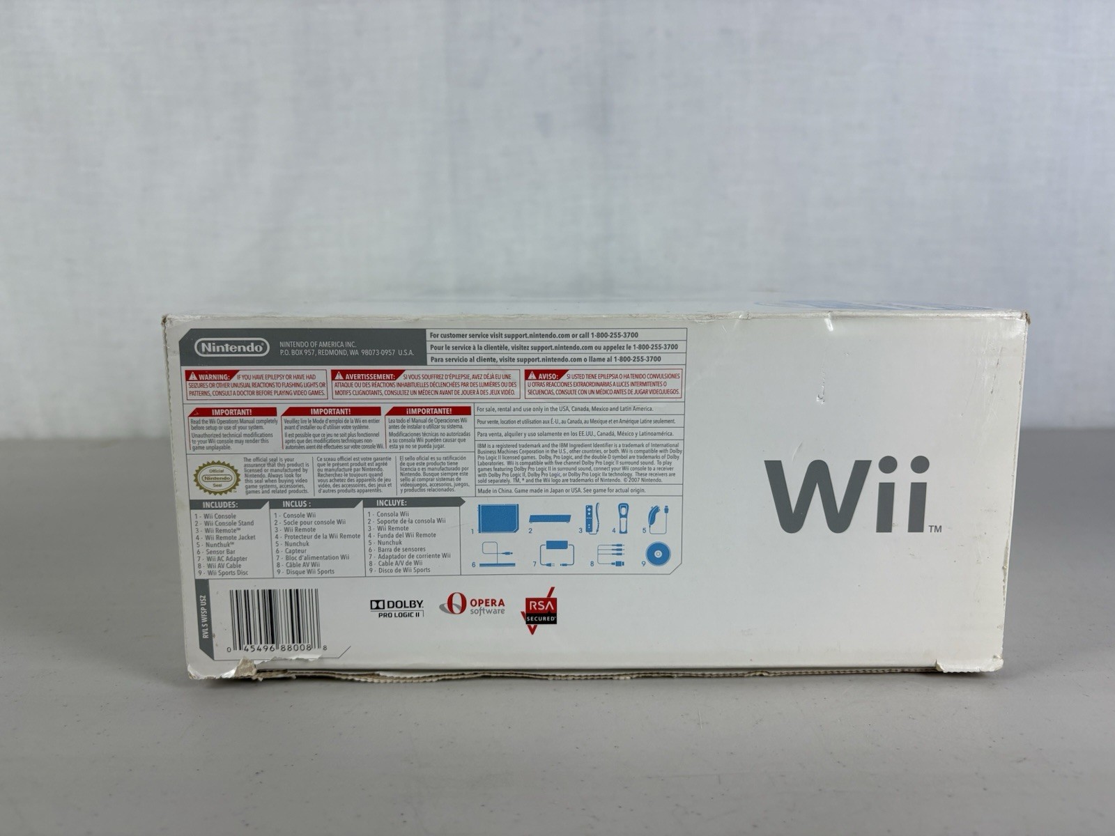 Nintendo Wii Console Gaming System In Original Box RVL-001 TESTED & WORKING