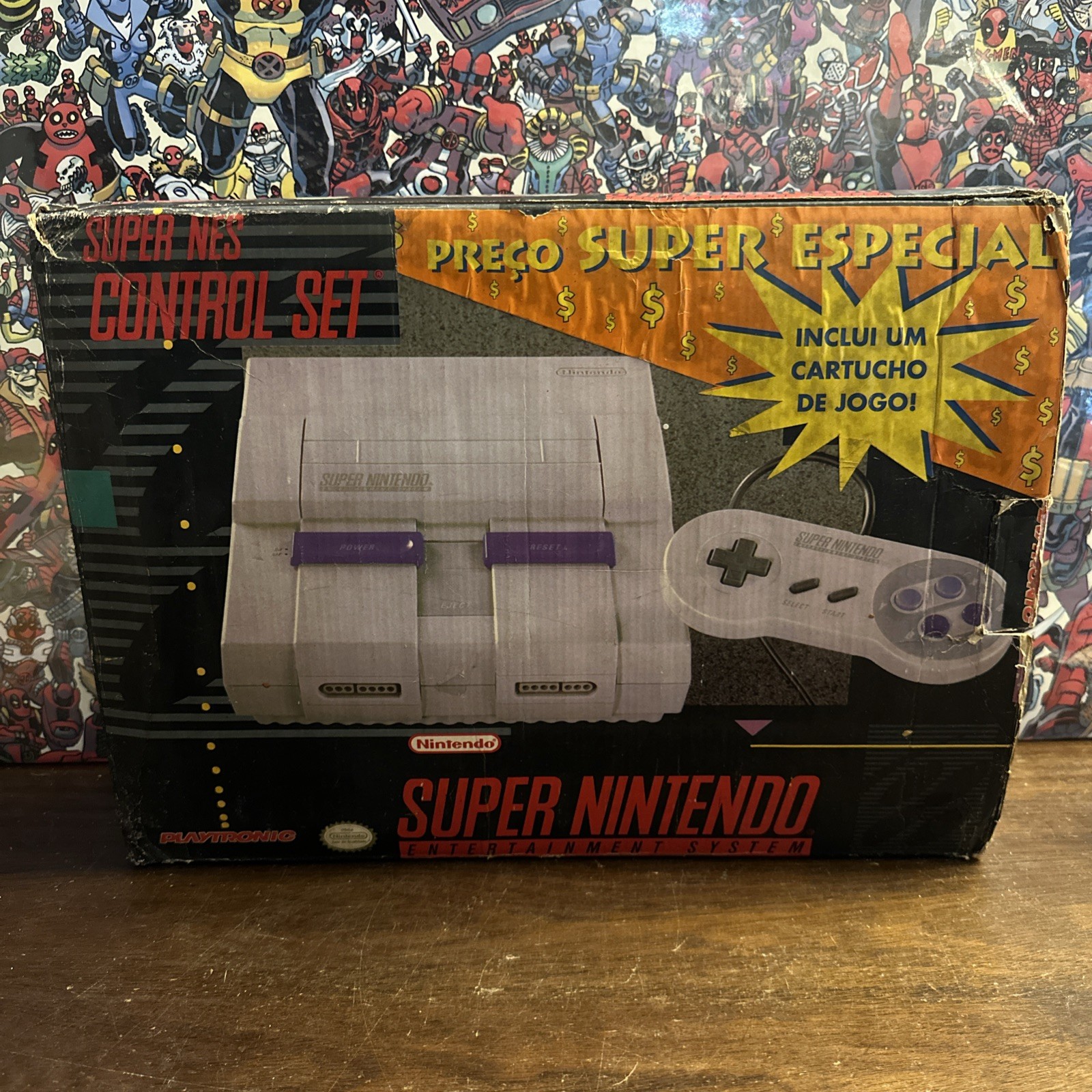 Playtronic Super Nintendo SNES Console Super Set Brazil – Complete W Super Mario