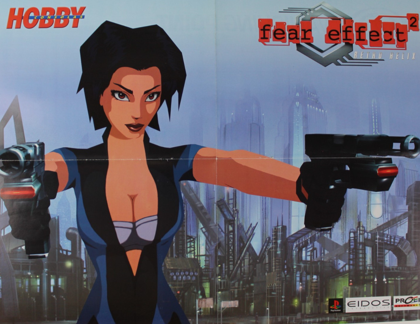 2001 FEAR EFFECT 2 RETRO HELIX Double-Sided Poster 22.5″ x 17″ (57 x 53cm) Spain