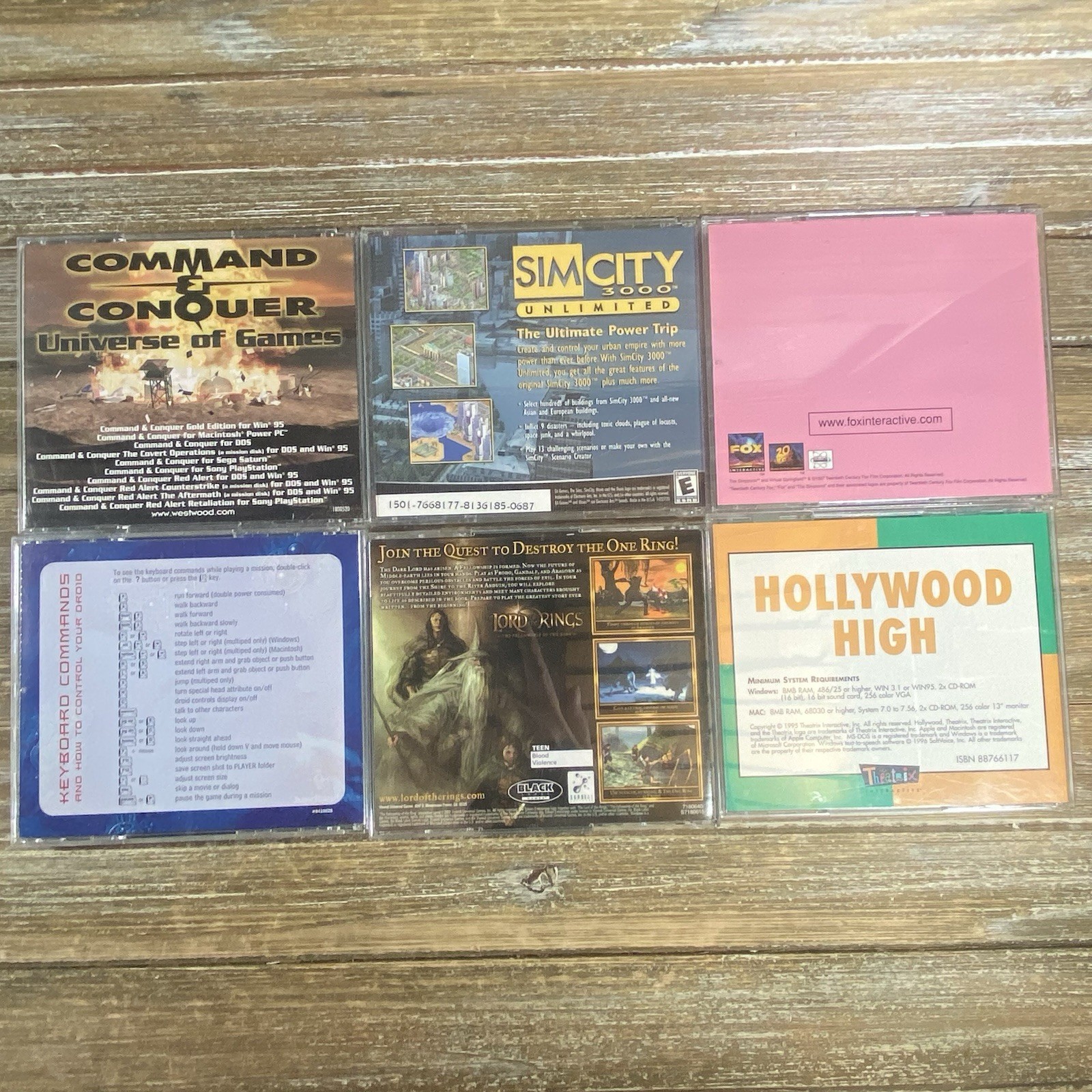 Video Games PC CD-ROM Games Lot Of 12 Popular Games, All Working!