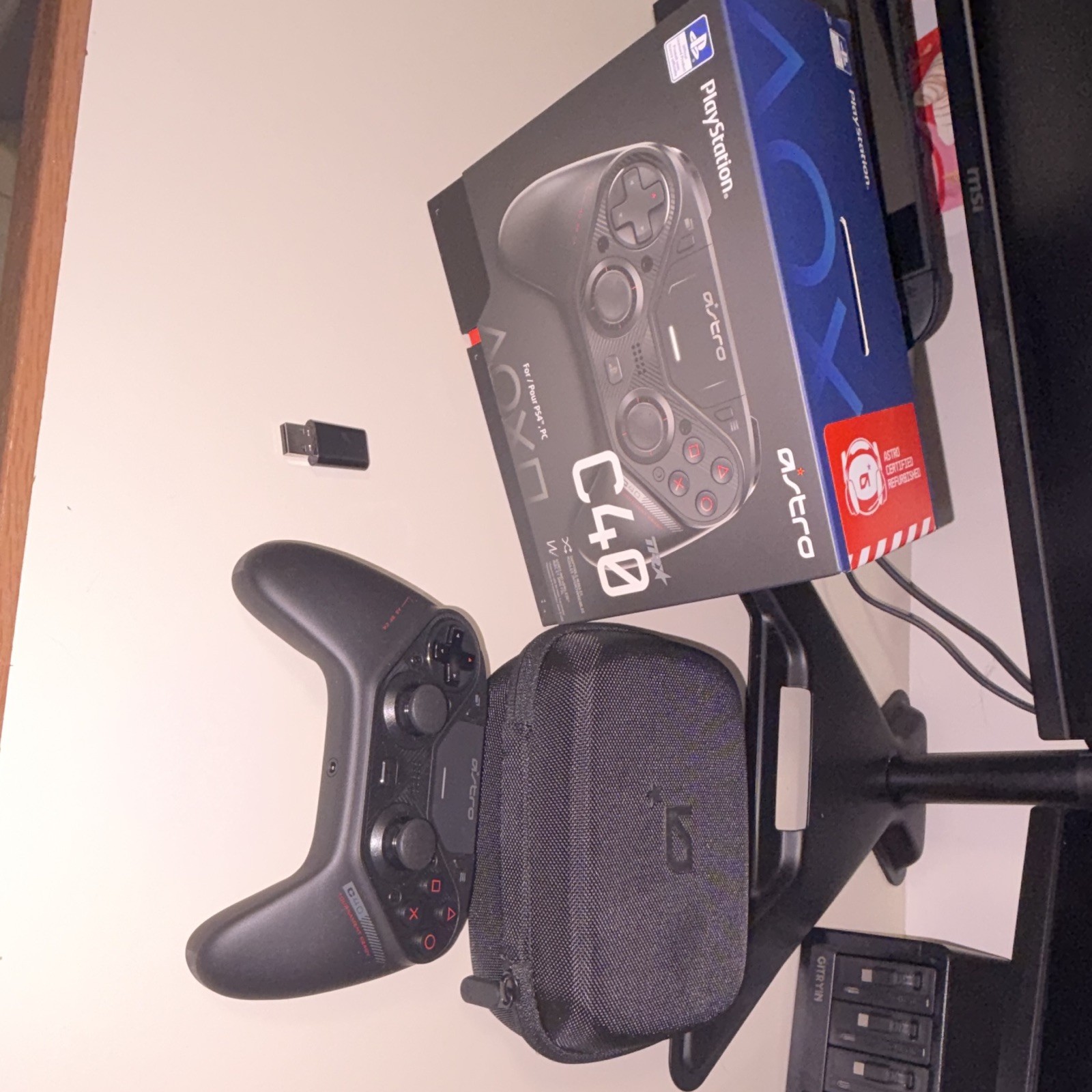 Astro C40 TR Wireless Controller for PS4 & PC Black w/ Case & Box