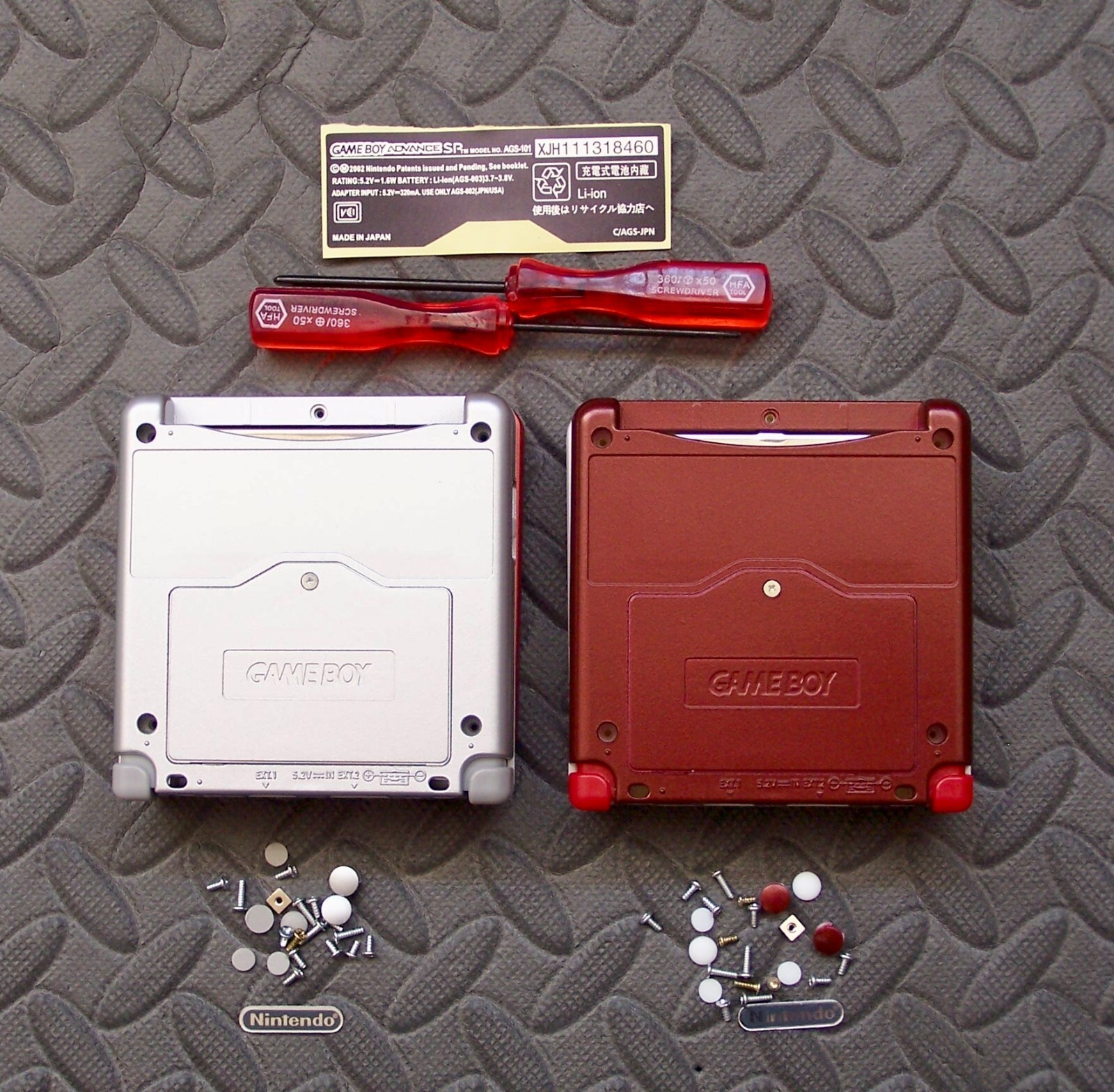 Nintendo Game Boy Advance GBA SP Shell – Mario Themed -Pick Design!