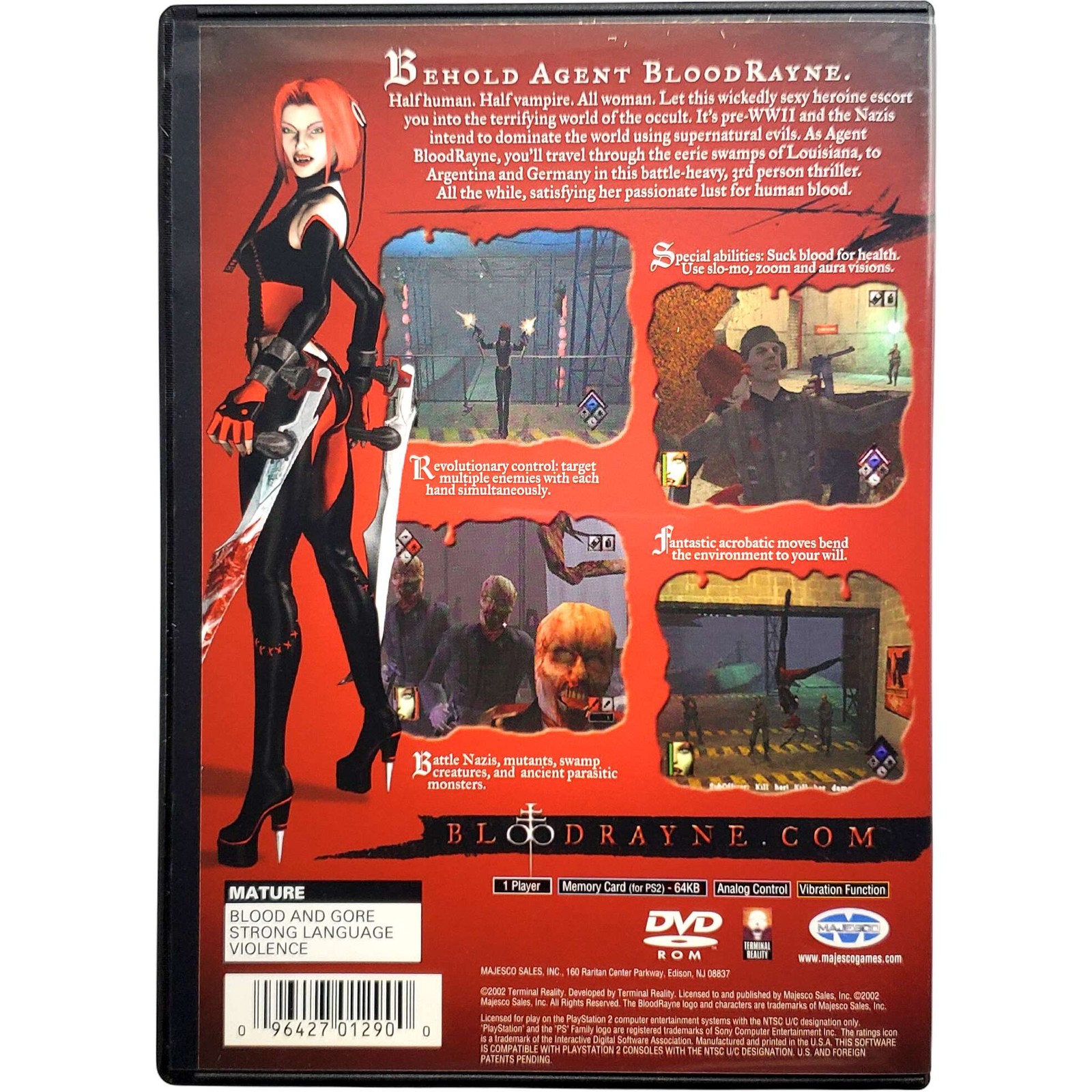 Bloodrayne – Sony Playstation 2 Pristine Tested Authentic 180 Day Guarantee