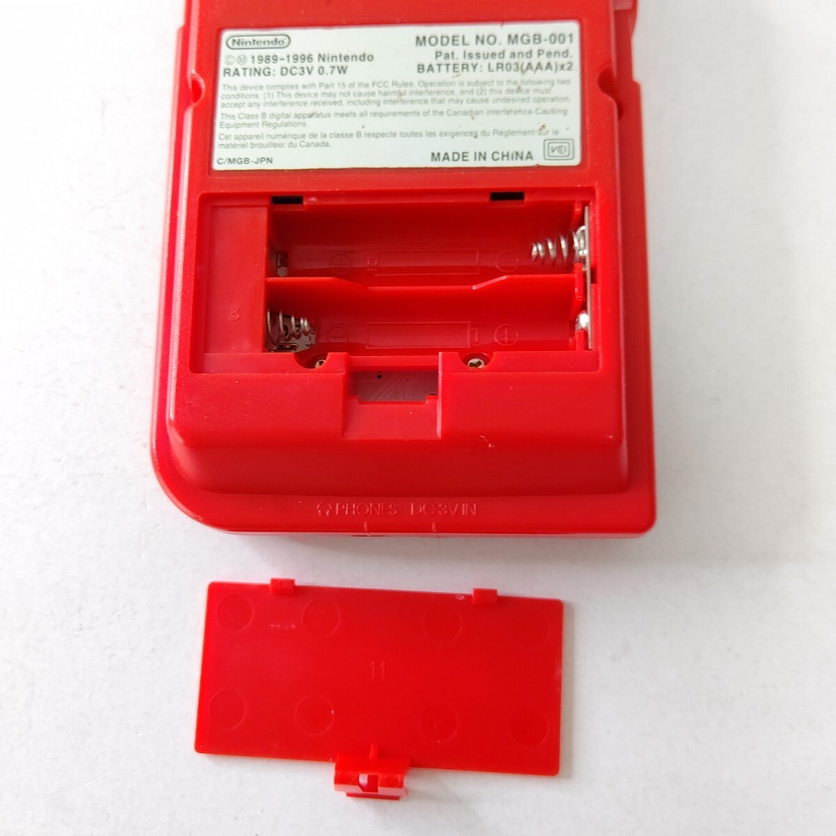Nintendo Game Boy Pocket Handheld Console All Buttons Checked Red MGB-001