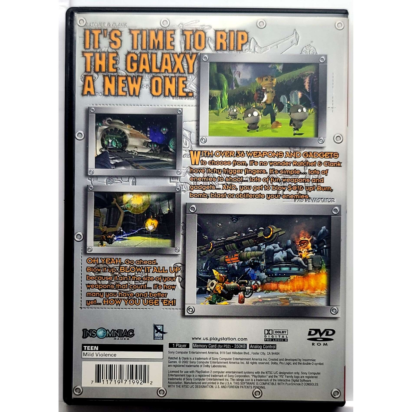 Ratchet and Clank Greatest Hits – Sony Playstation 2 Pristine Authentic PS2