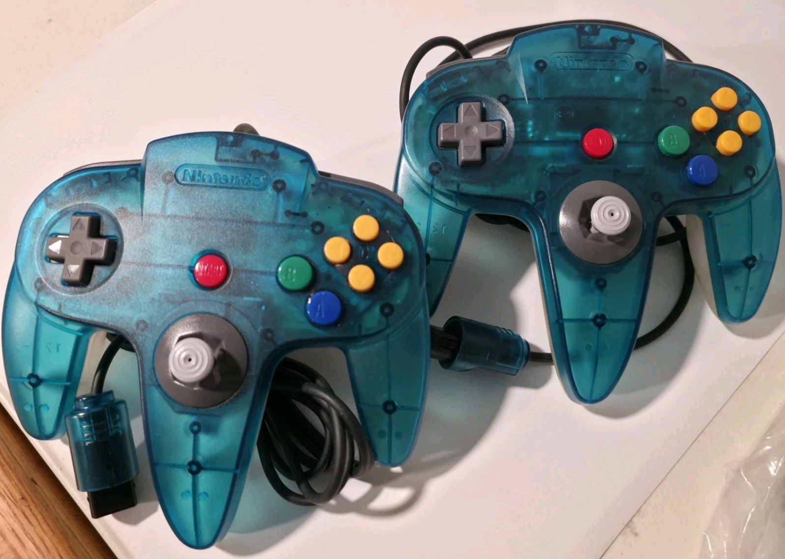 Nintendo 64 Clear Blue Console Bundle ,controllers,Games,jumper pak