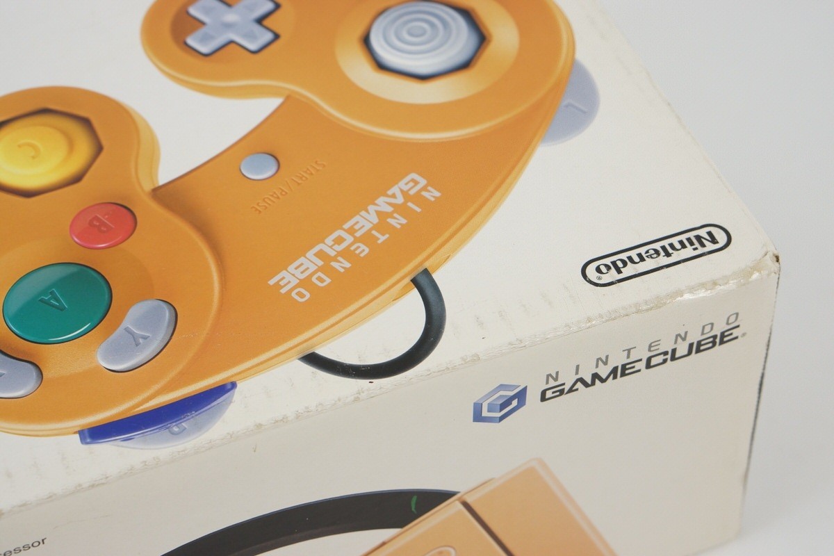 Gamecube Orange Console Boxed DOL-101JP For Japan Game Tested System DJH0069536