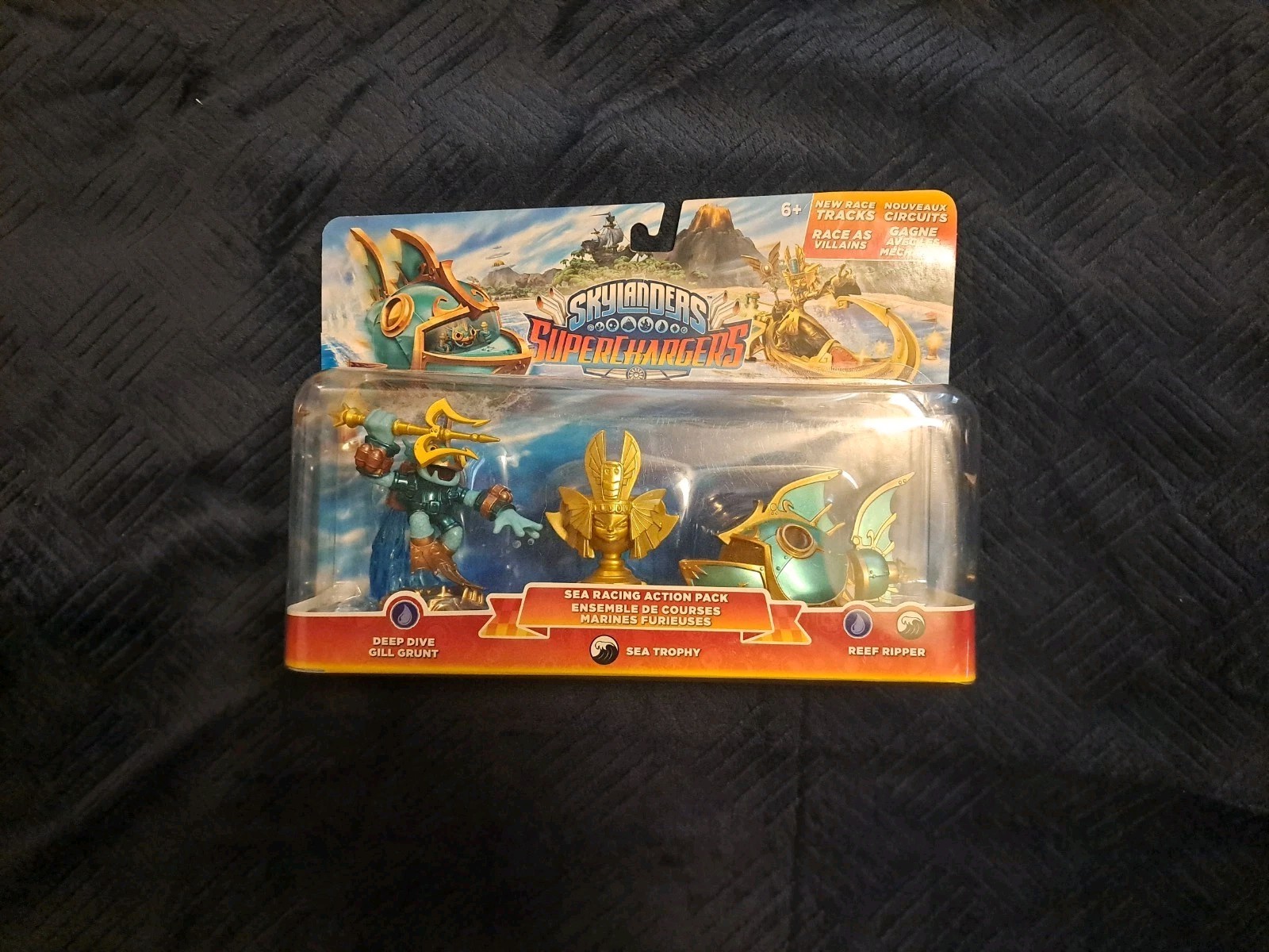 Skylanders SuperChargers Sea Racing Action Pack Gill Grunt Reef Ripper NEW