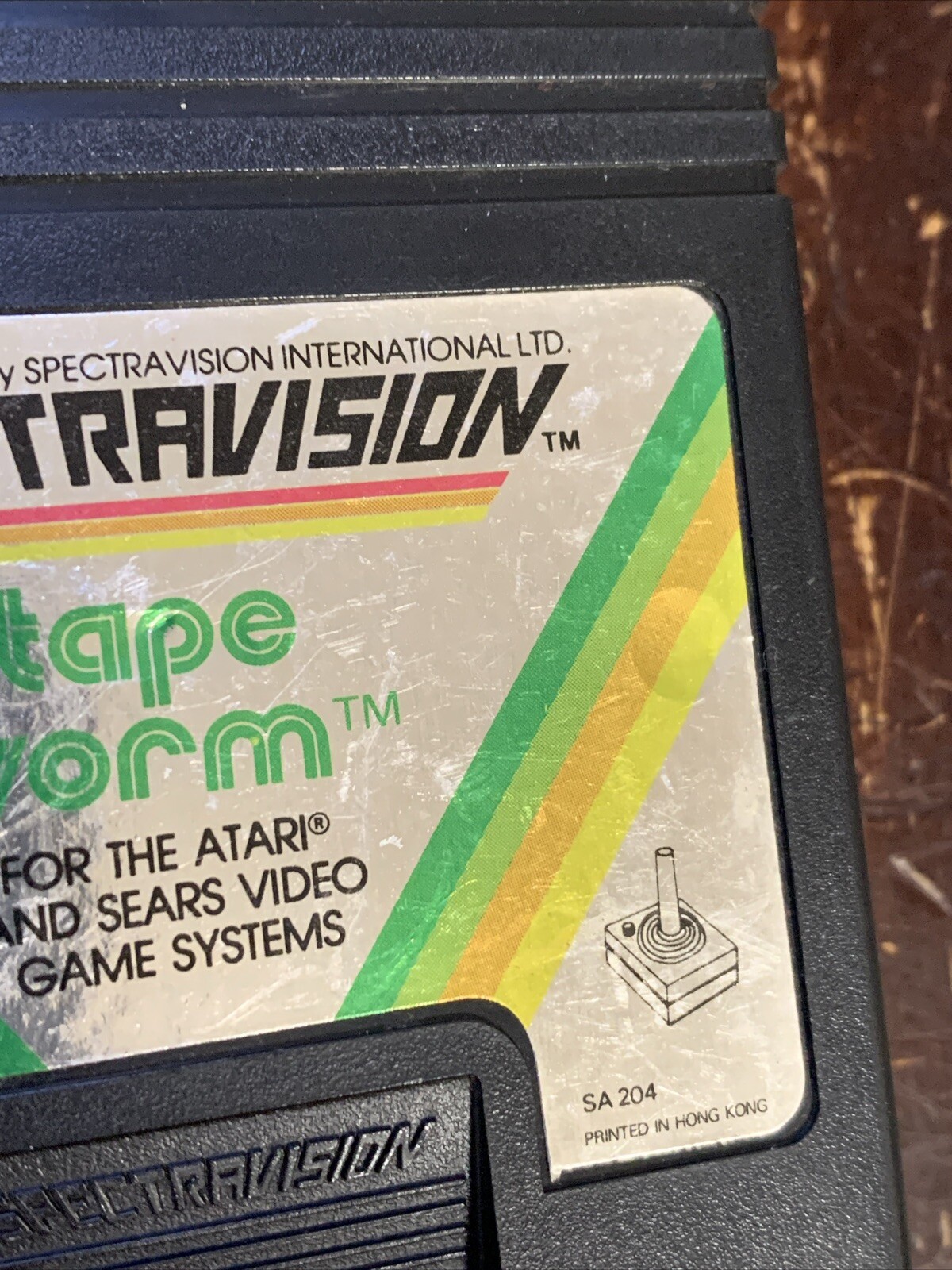 Original Vintage Tape Worm Atari 2600 Game Rare Tapeworm