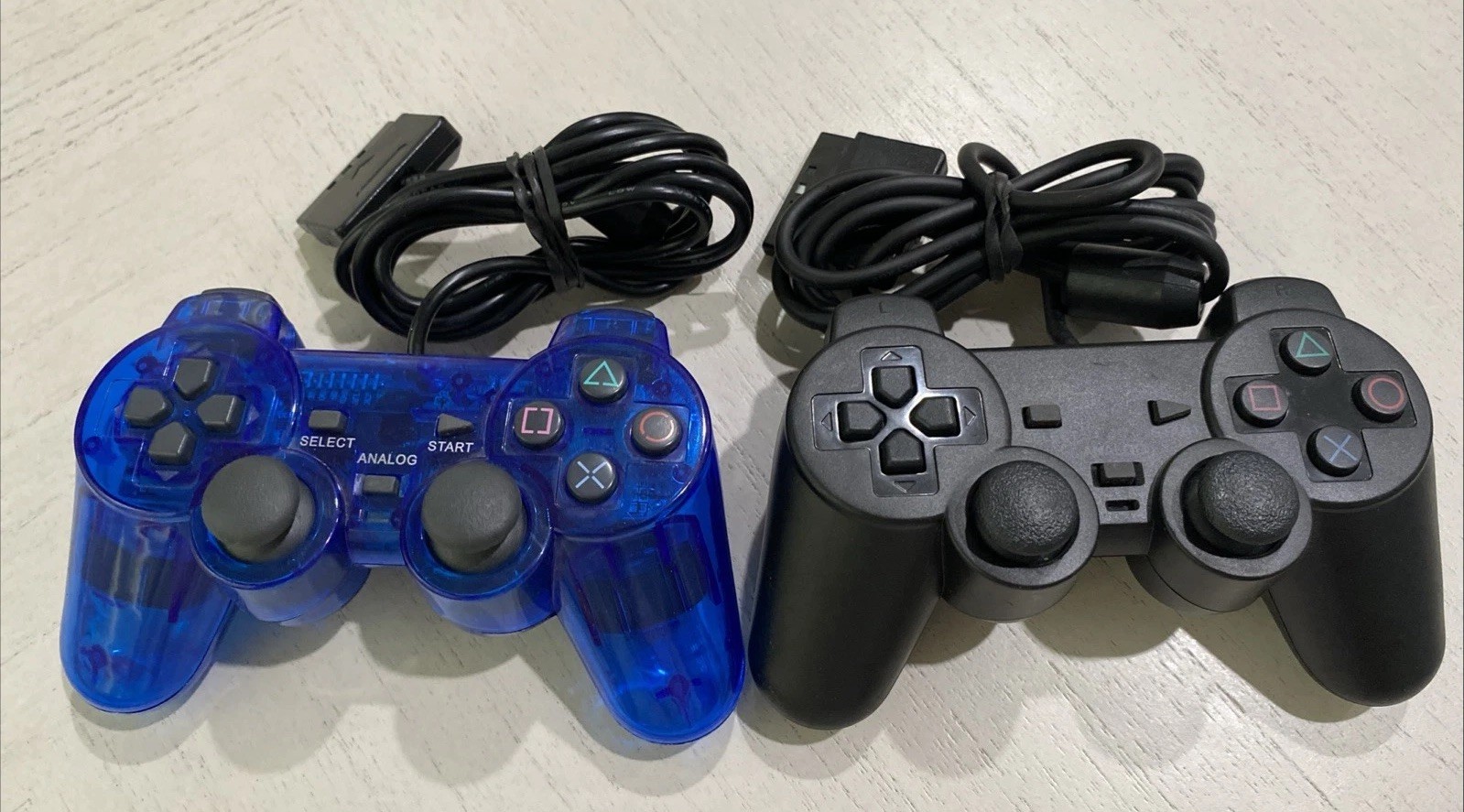 Lot Of 2 Unbranded PS2 Controllers – Free Shipping