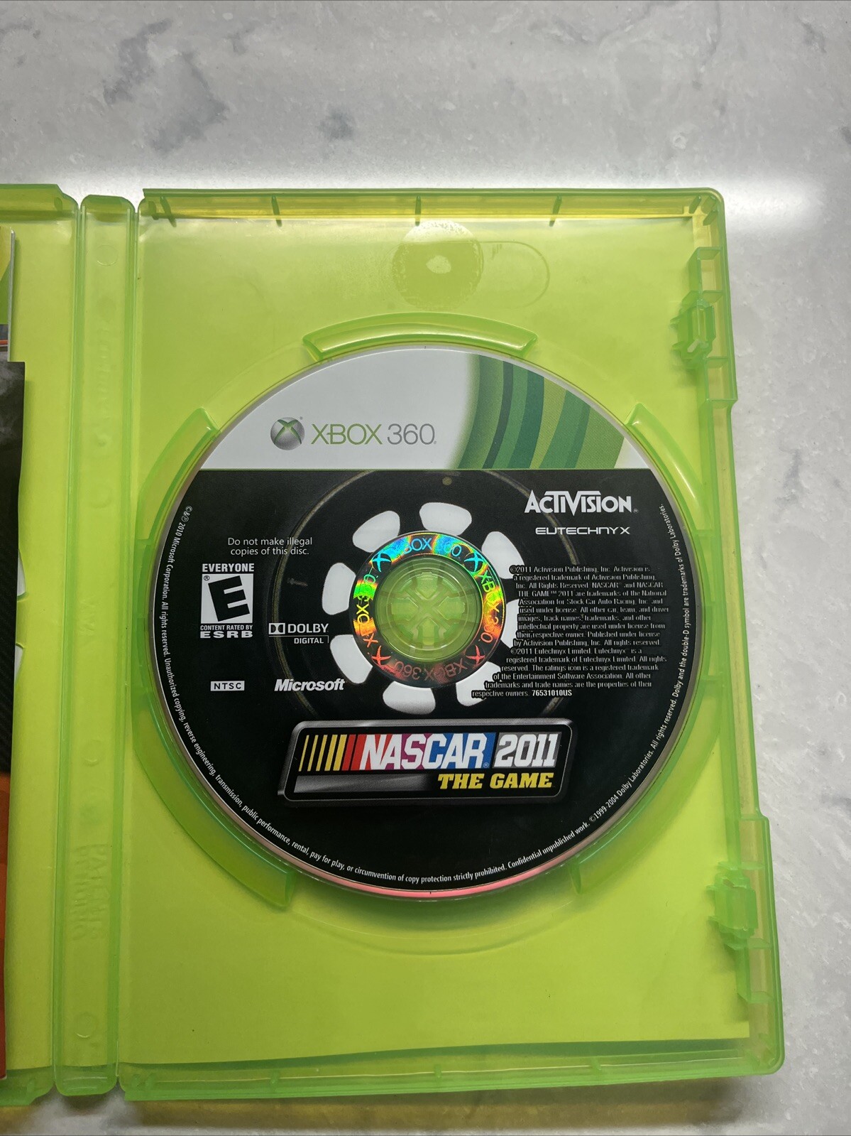 NASCAR The Game 2011 (Microsoft Xbox 360, 2011)w/ Manual TESTED