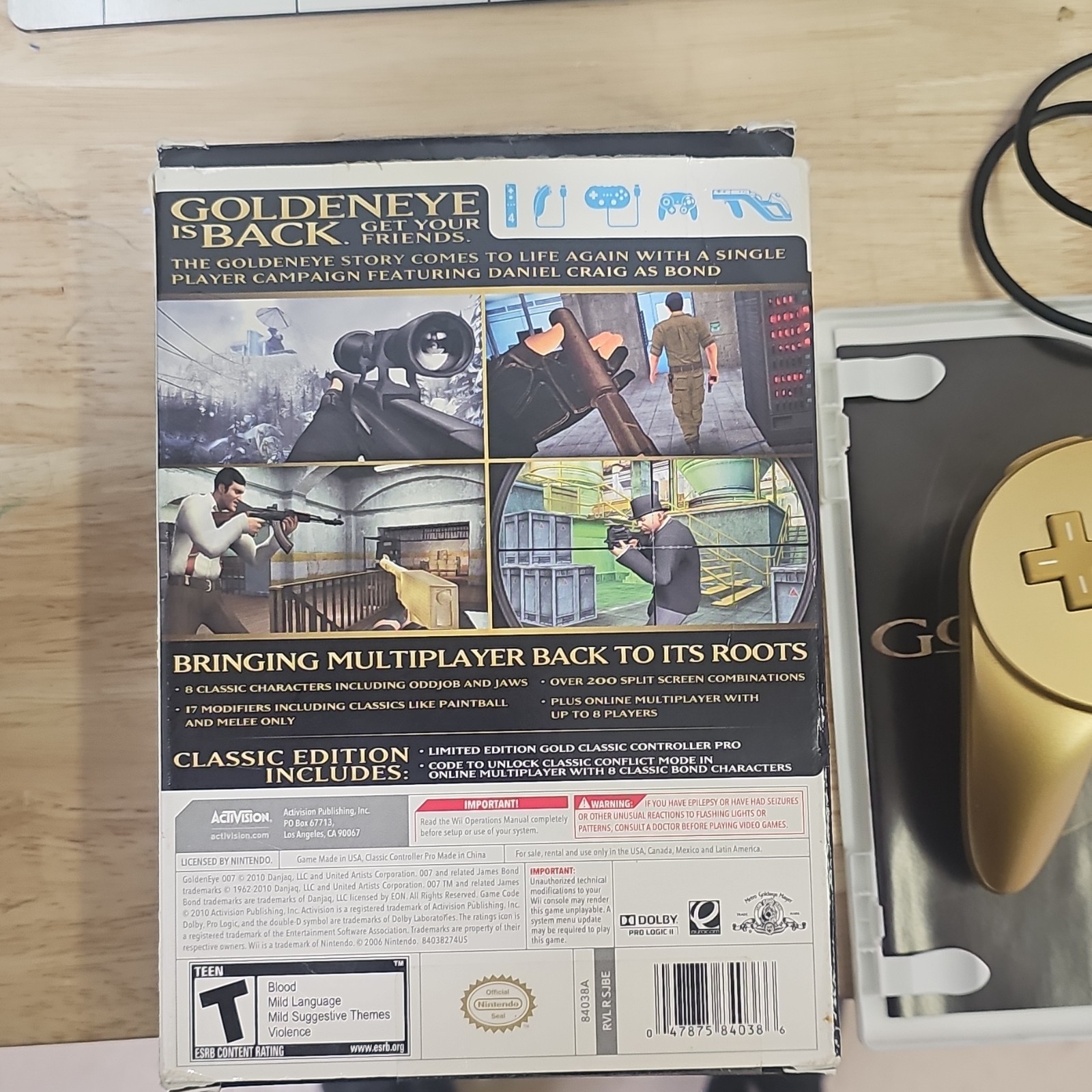 GoldenEye 007 Classic Edition Nintendo Wii Complete Manual Included James Bond