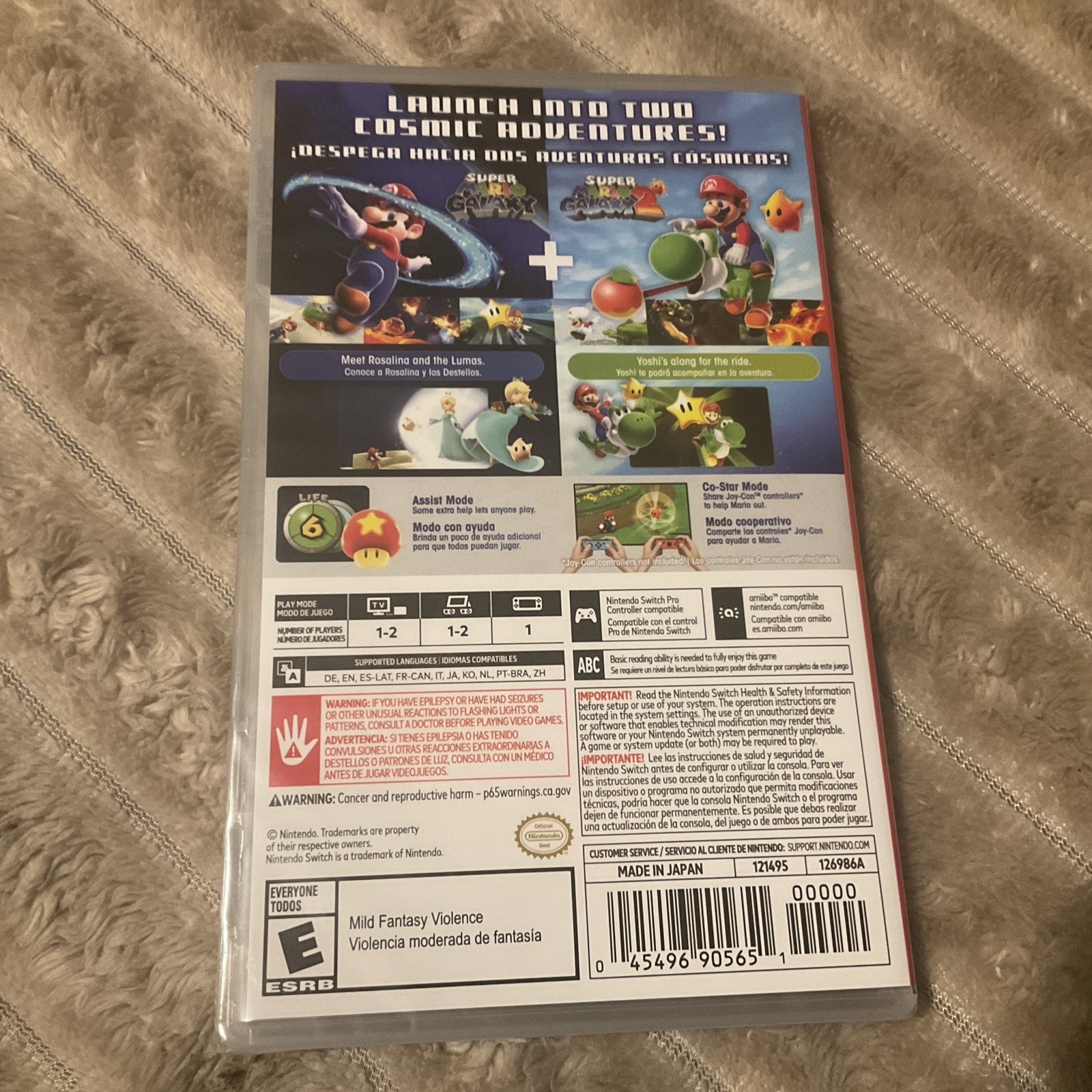 Super Mario Galaxy + Super Mario Galaxy 2 for Nintendo Switch. [US Version-2025]