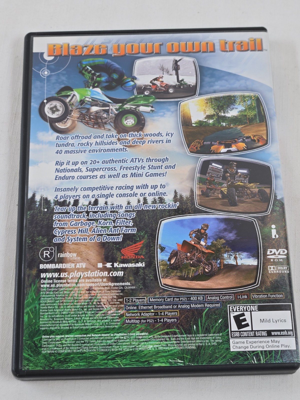 ATV Offroad Fury 2 PlayStation 2 PS2 (2002) Complete CIB NTSC/UC SCEA