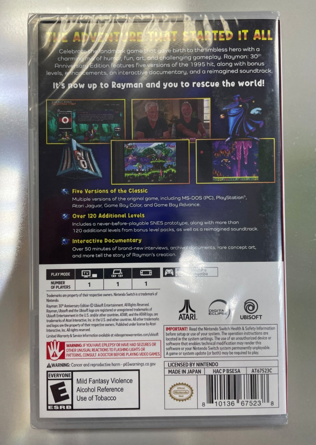 Rayman: 30th Anniversary Edition (Nintendo Switch) Brand New