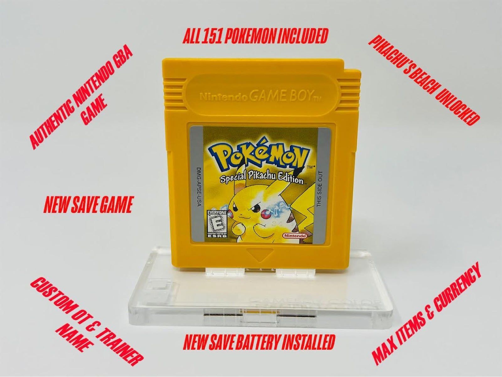 Ultimate Pokémon Yellow GBC – All Pokémon (Legal), Max Items, Exclusive Events