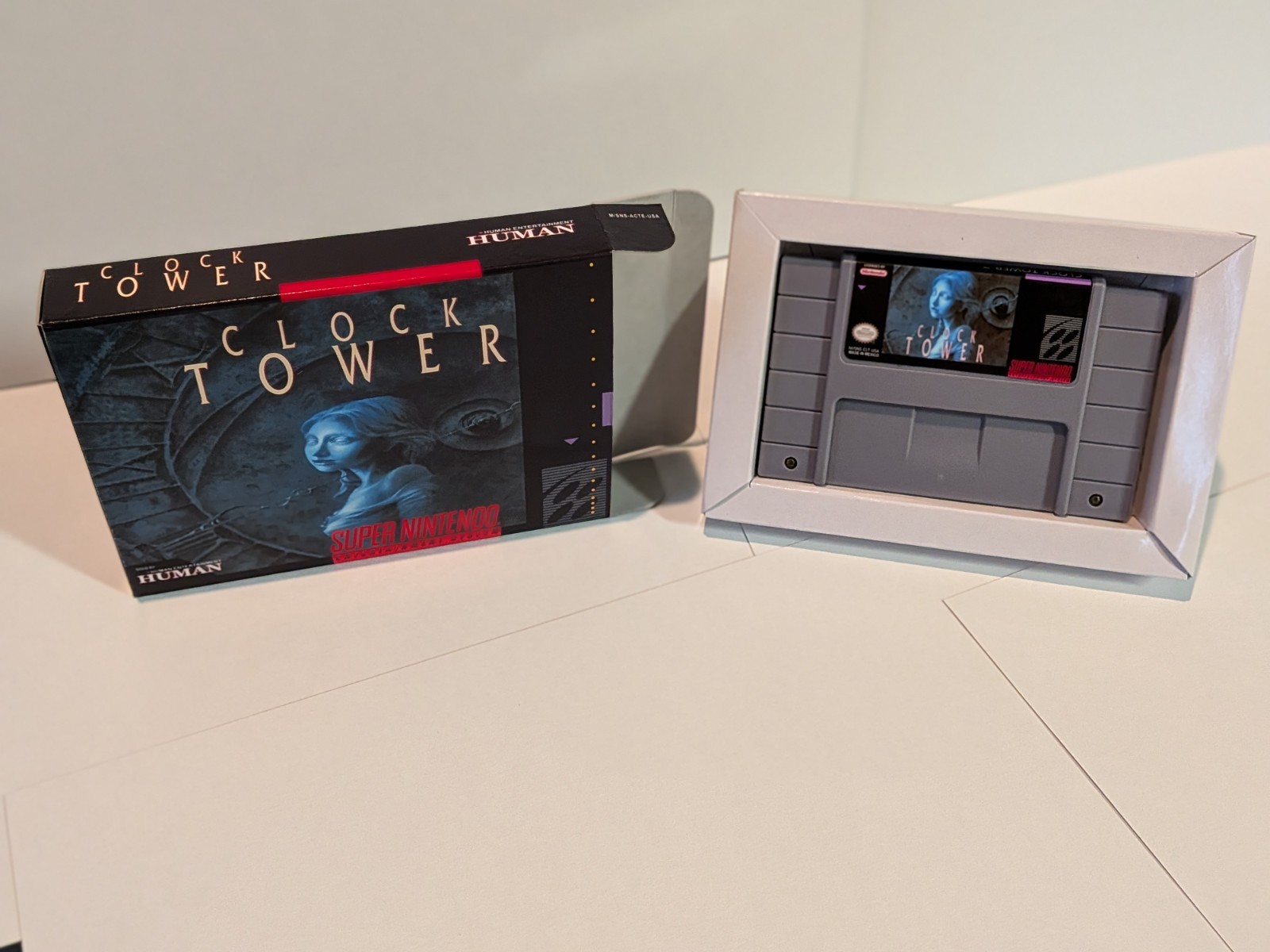 Clock Tower USA English Translation Super Nintendo SNES NTSC w/ Box