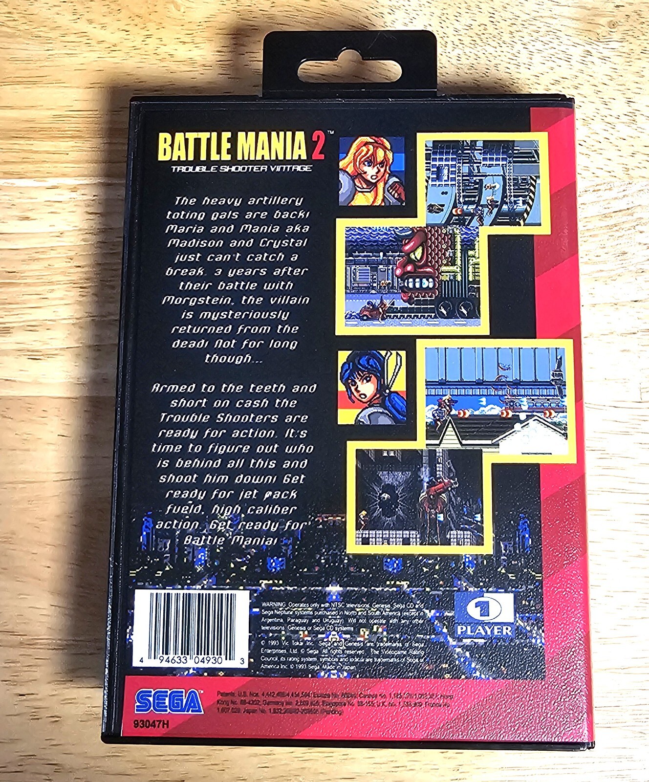 Battlemania 2 – 16 Bit MD Game & Case For Sega Mega Drive Genesis